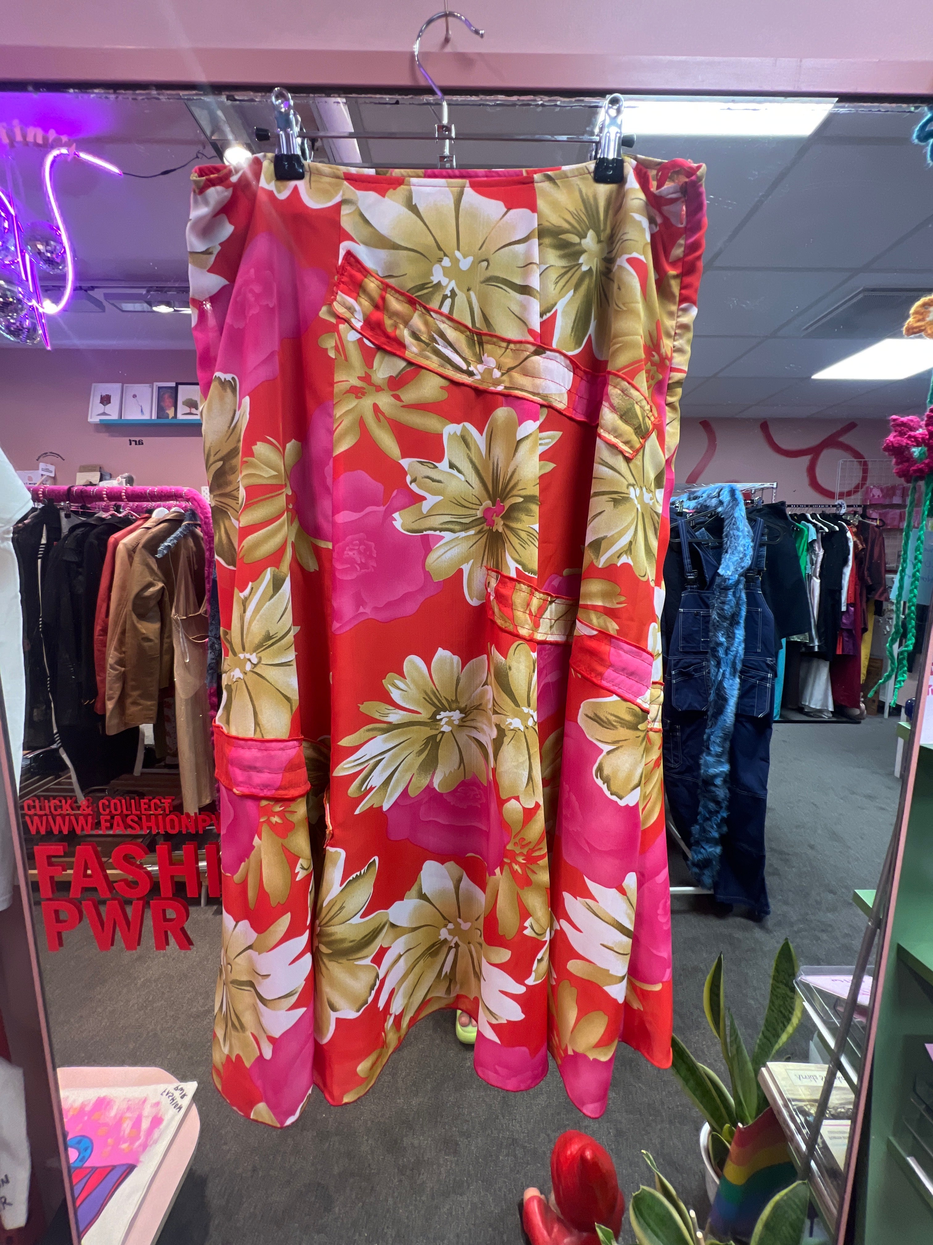 Summer vibes flower skirt