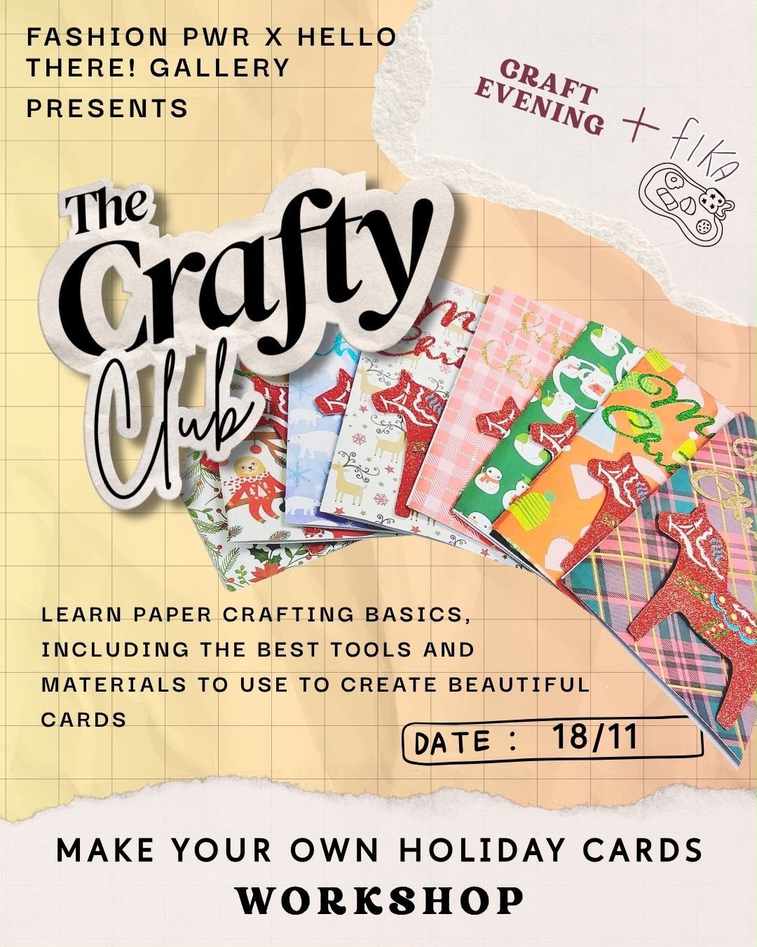 Make your own holiday cards WORKSHOP with Kia 18th of November