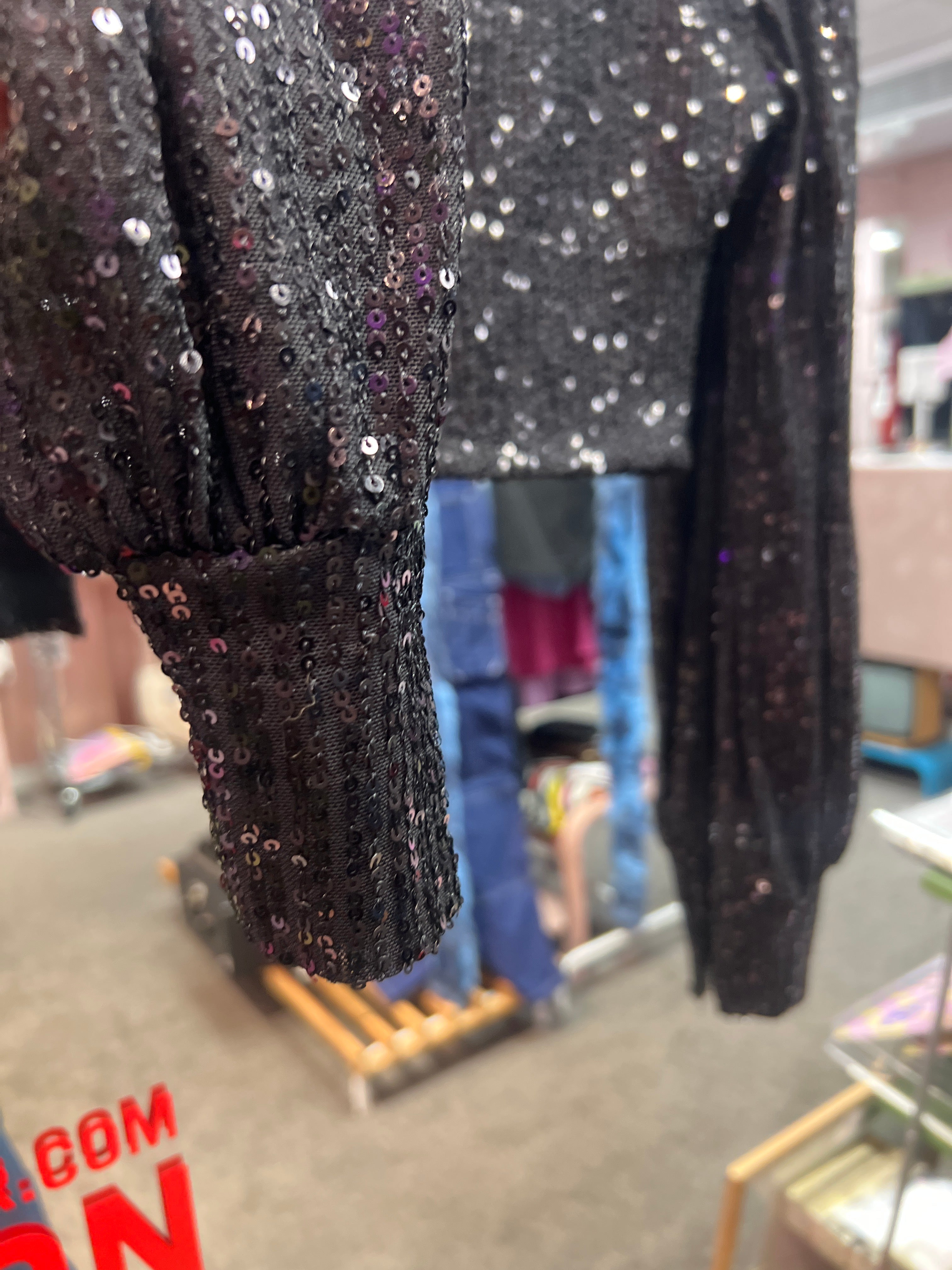 Sequin cropped top Amisu