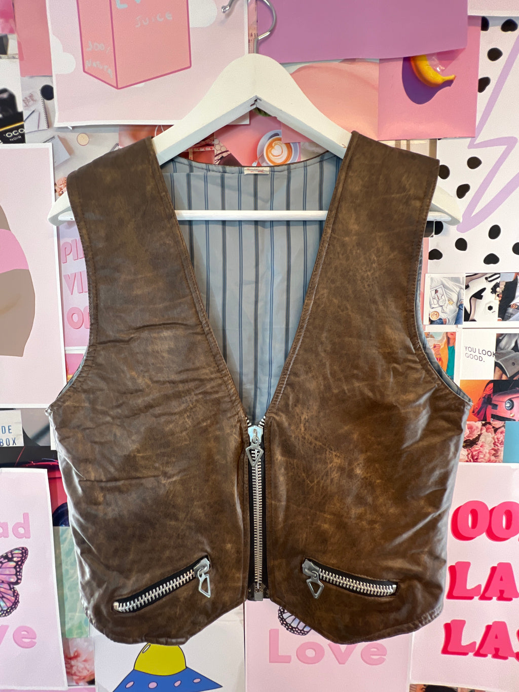 Brown Markoz Divat Vest