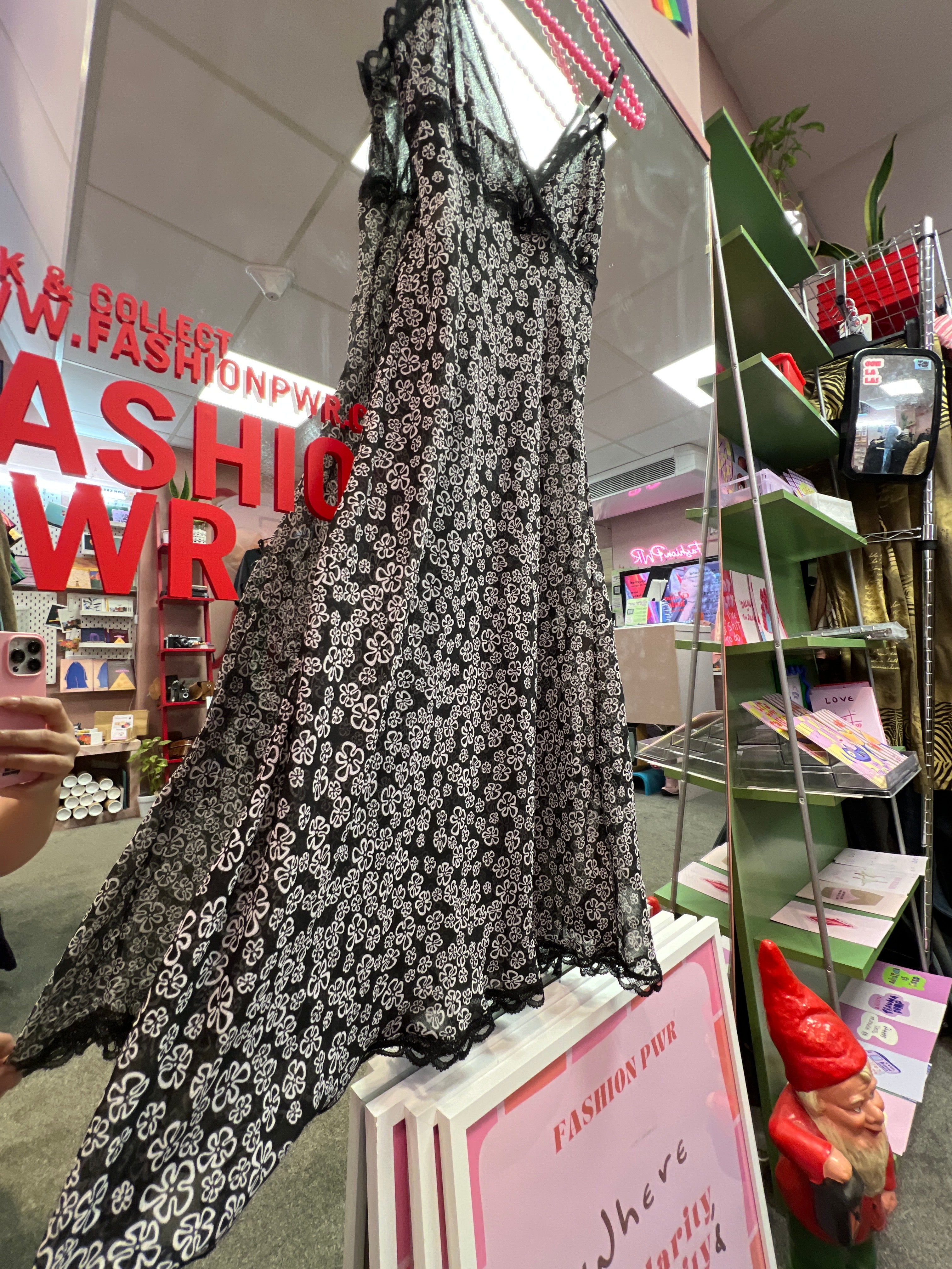 Y2K vibes see through dress flowers xshop