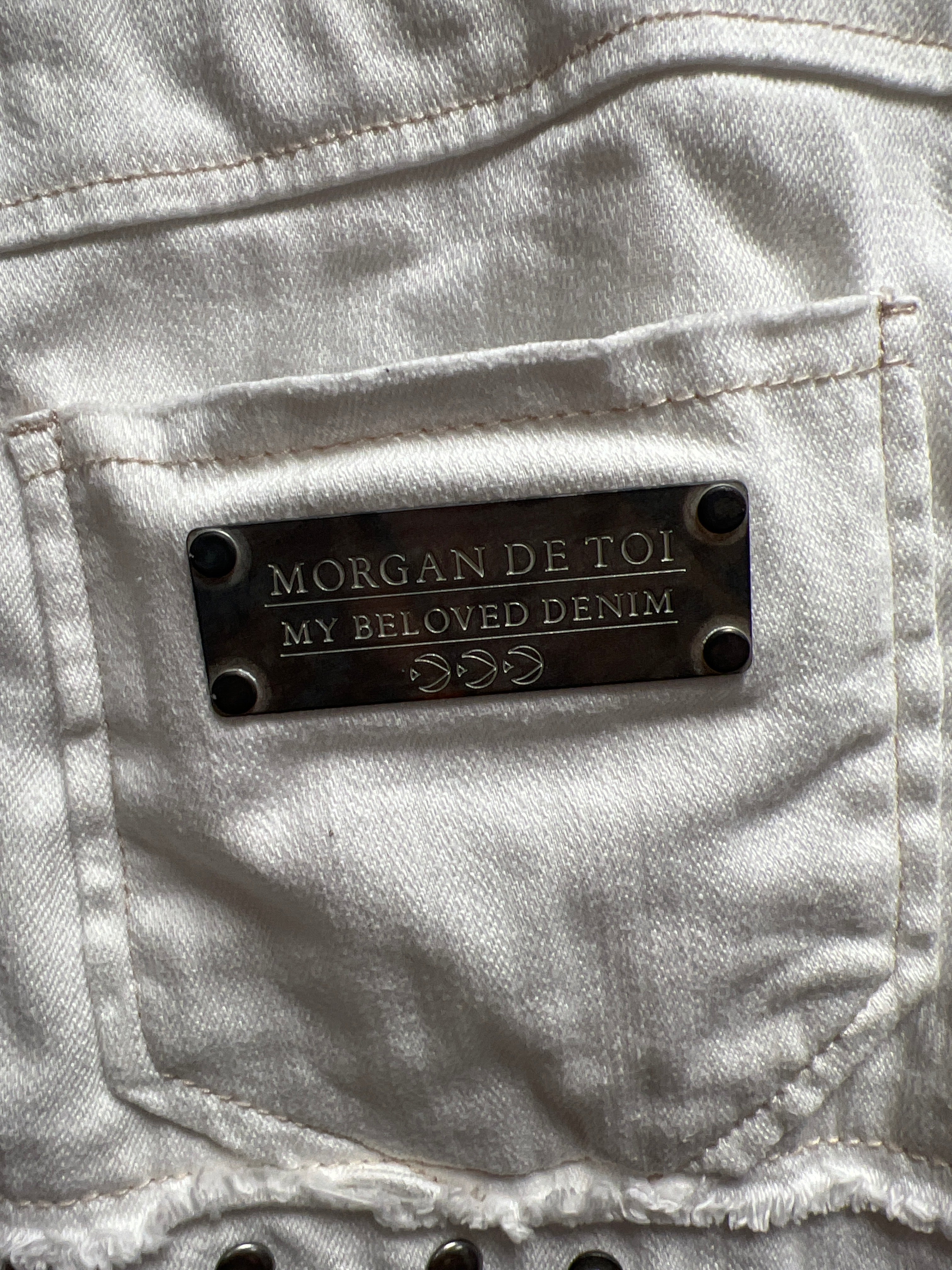 Morgan white studs skirt