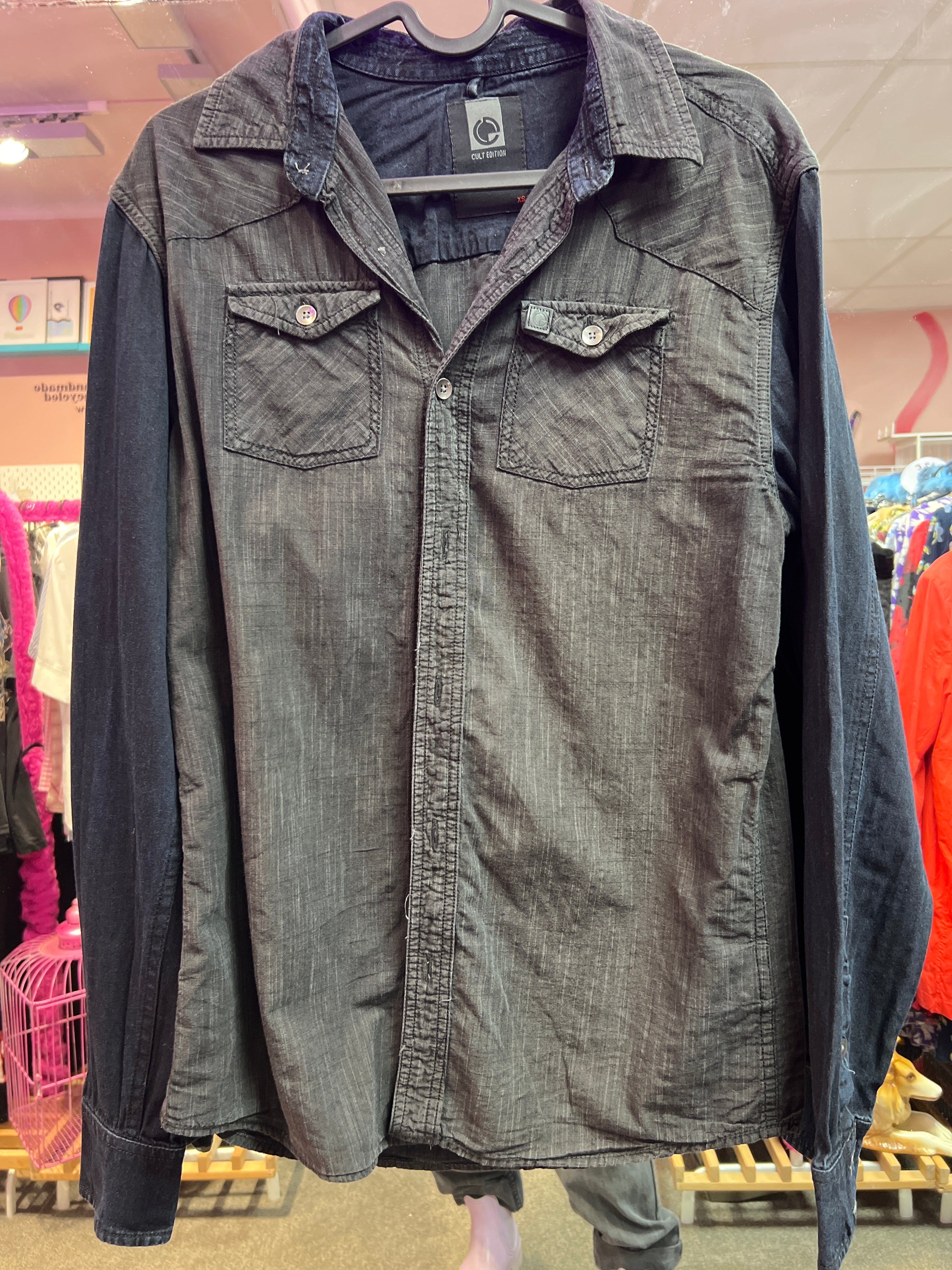 Y2K scatter boy vibes black shirt cult edition
