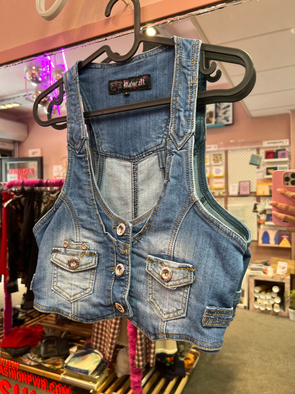 Jeans vest Natural