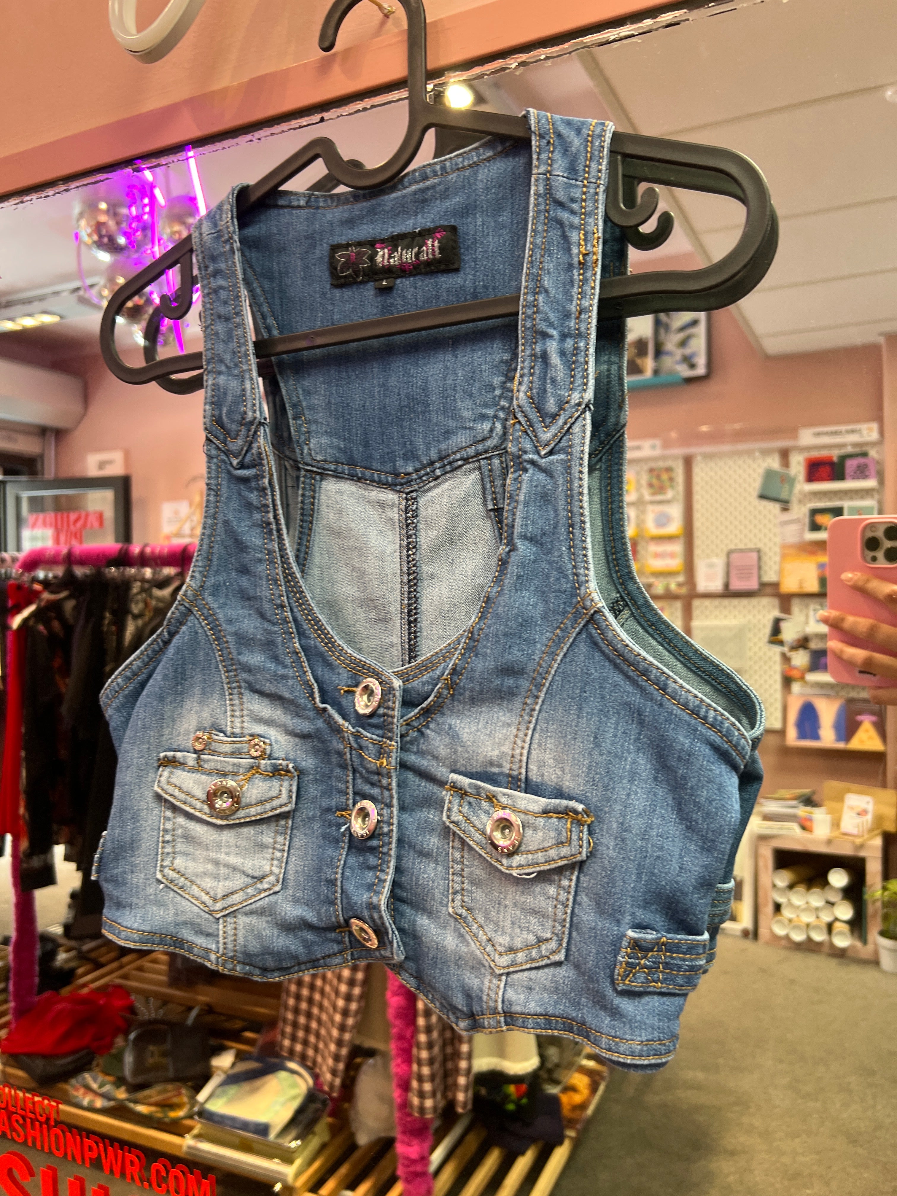 Jeans vest Natural