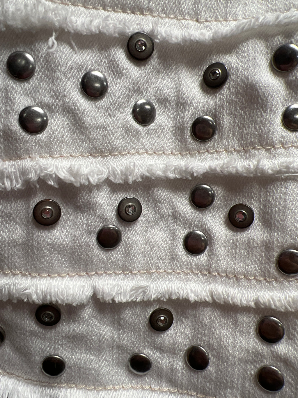 Morgan white studs skirt