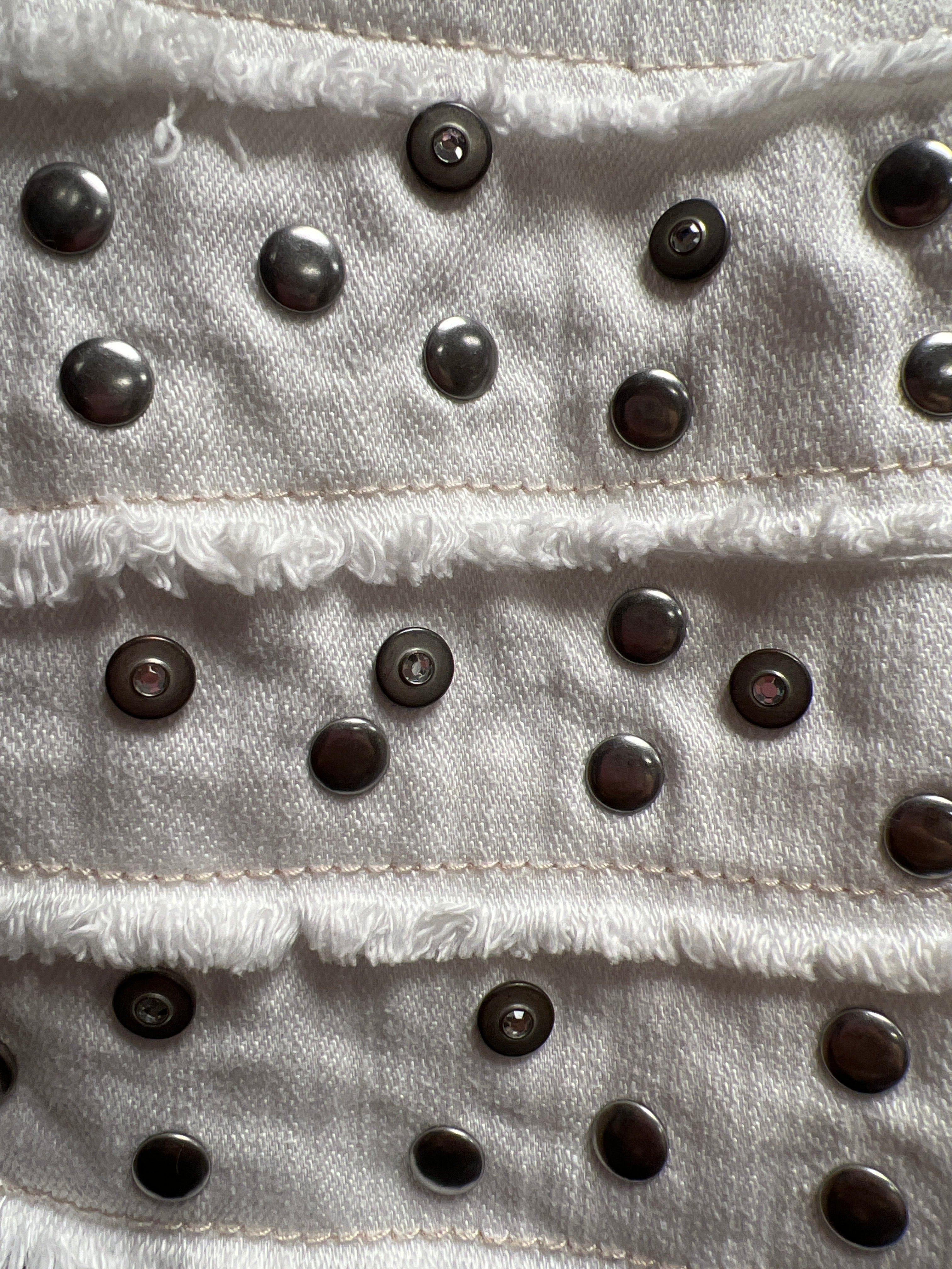 Morgan white studs skirt