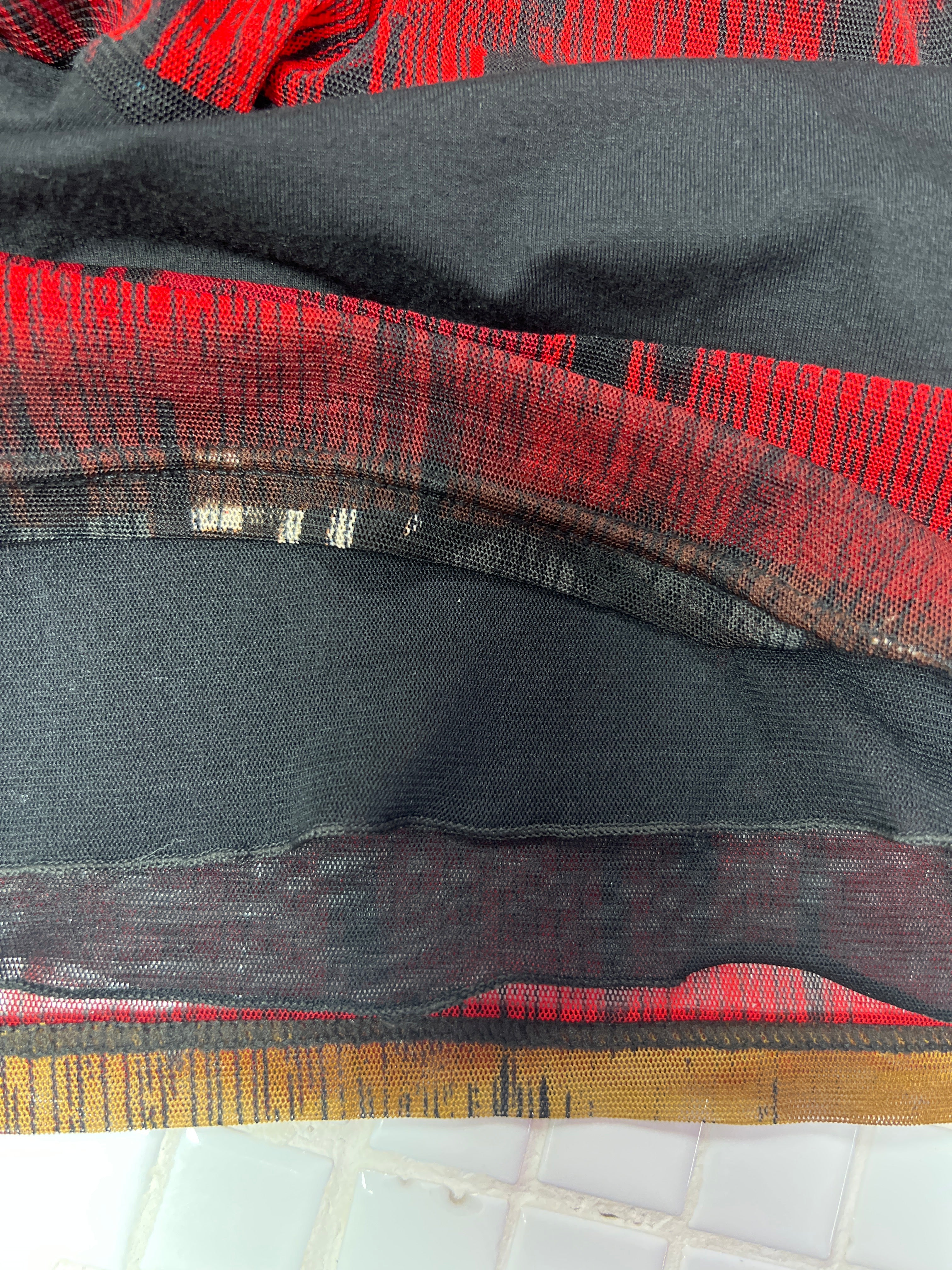 Y2K Geometric blouse