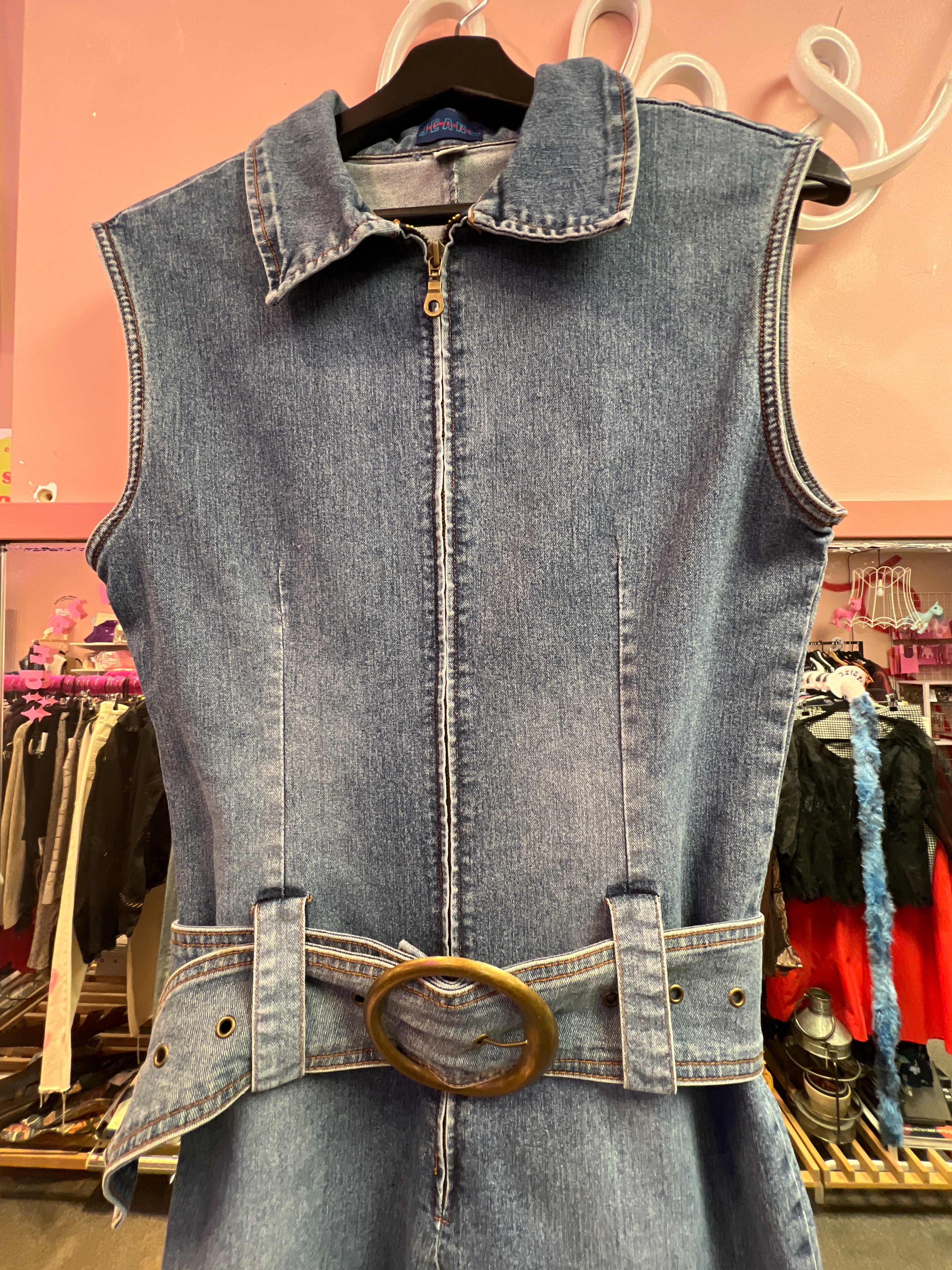 Jeans stretch overalls