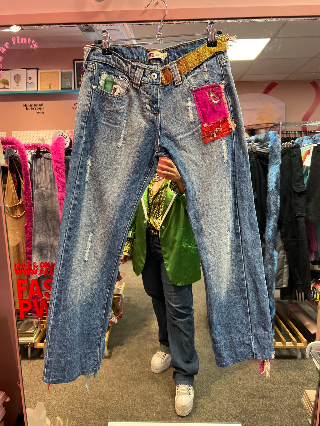Patchwork jeans