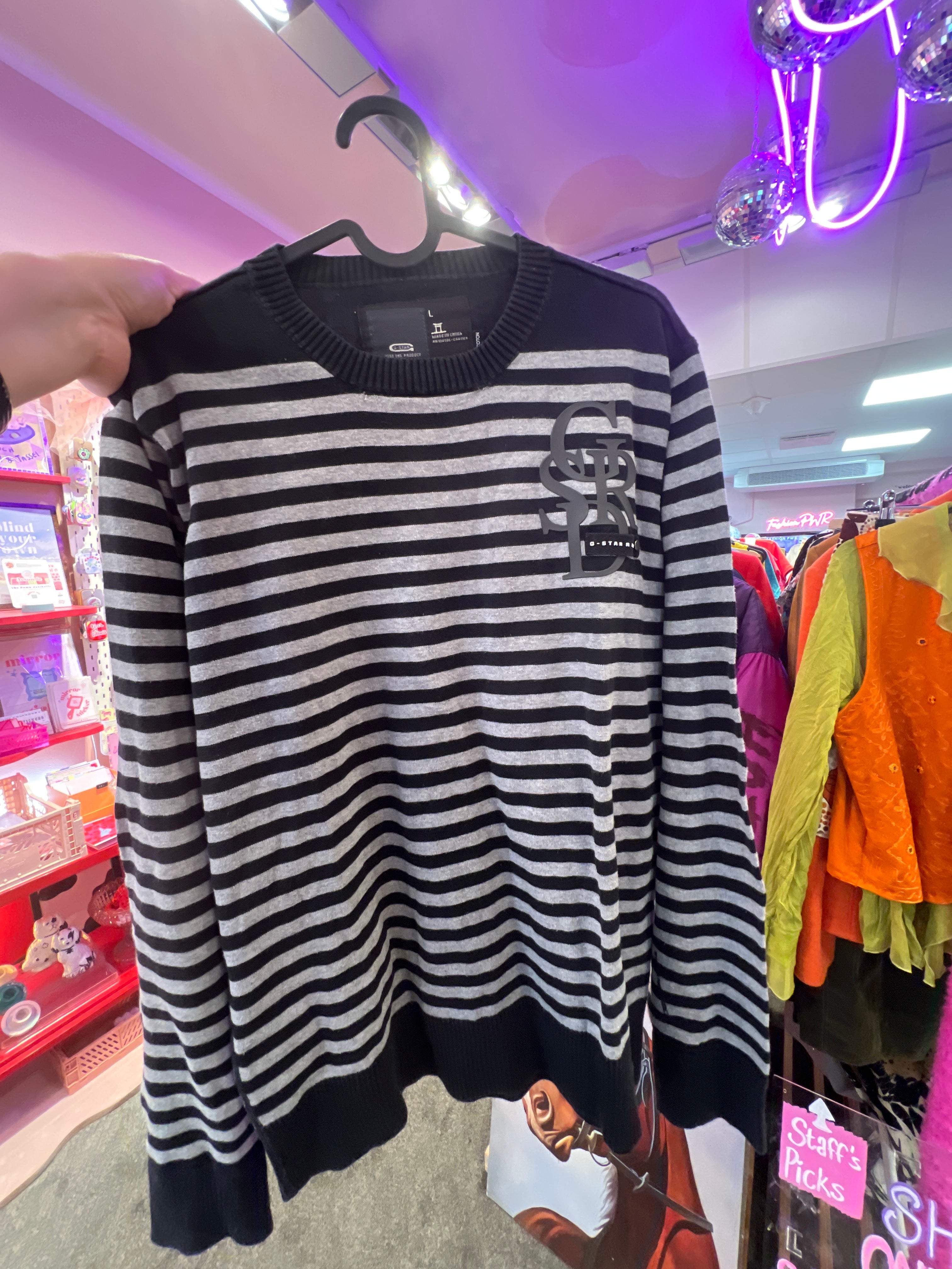 Stripped "G-Star" Sweater