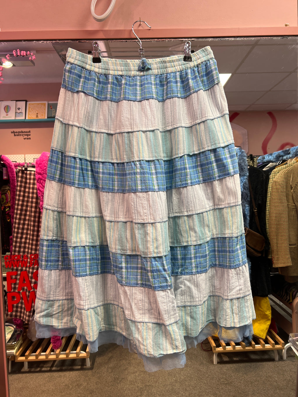 Bohemian blue skirt