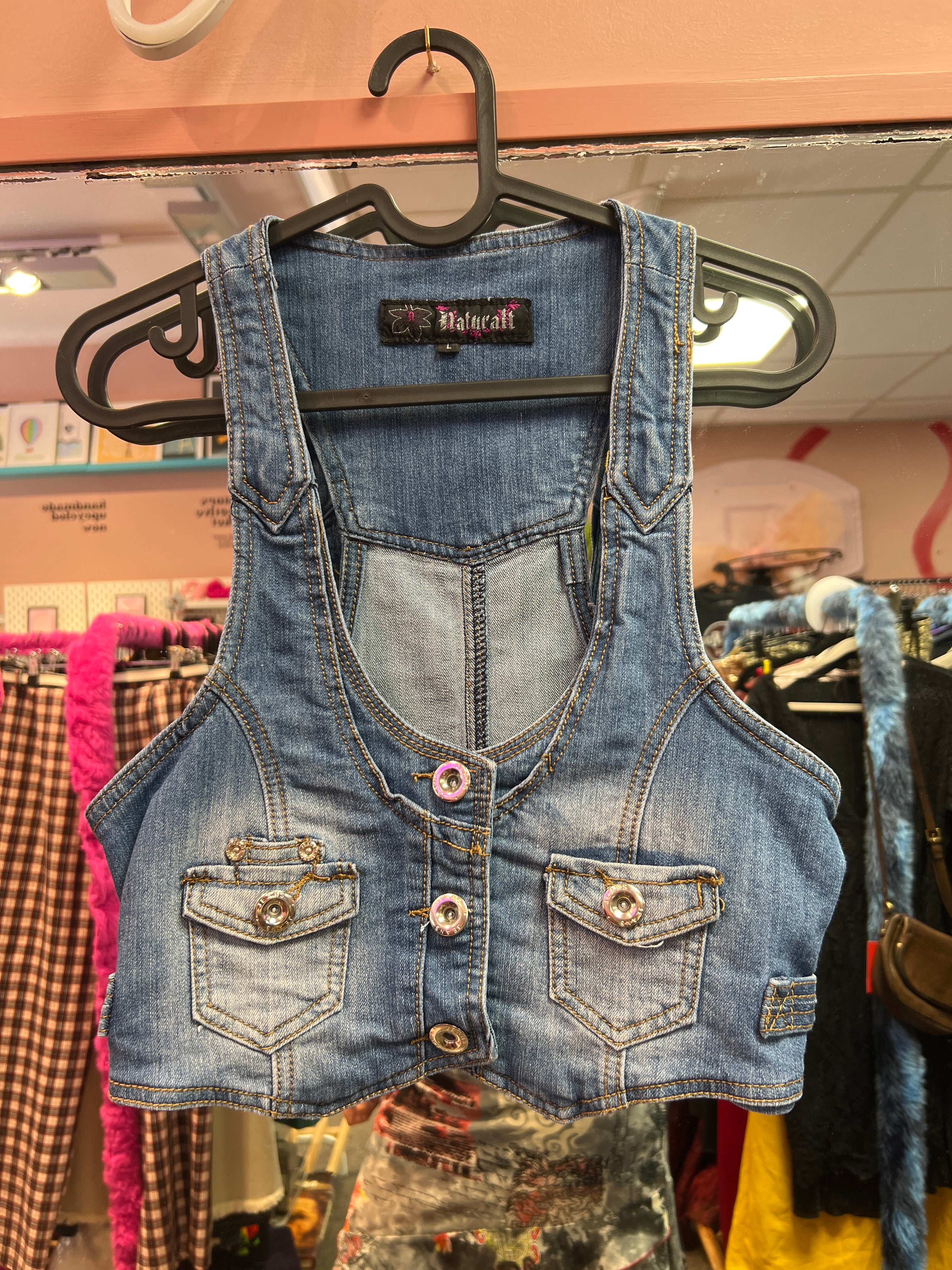 Jeans vest Natural
