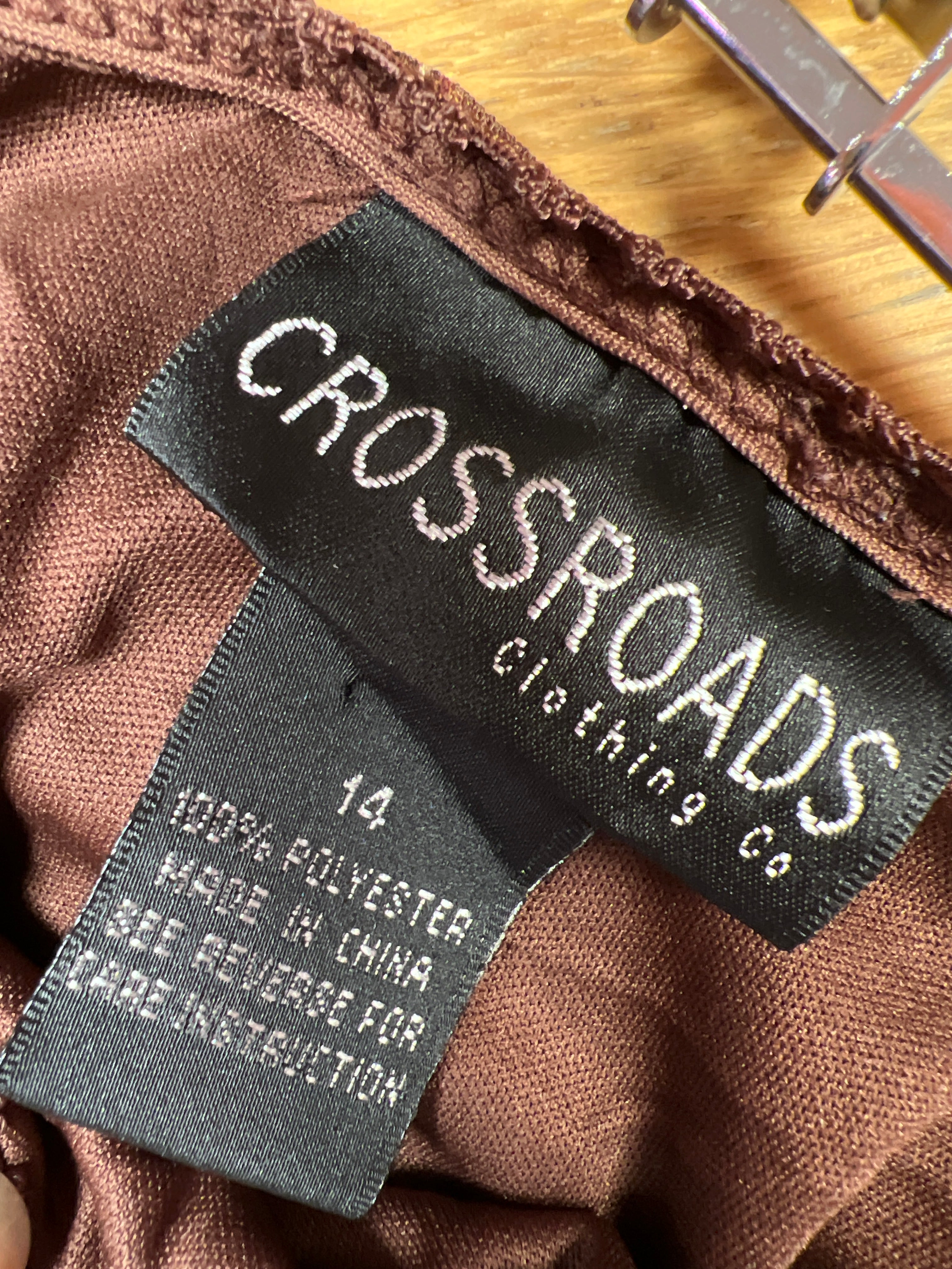 Bohomönstrad brun kjol Crossroads