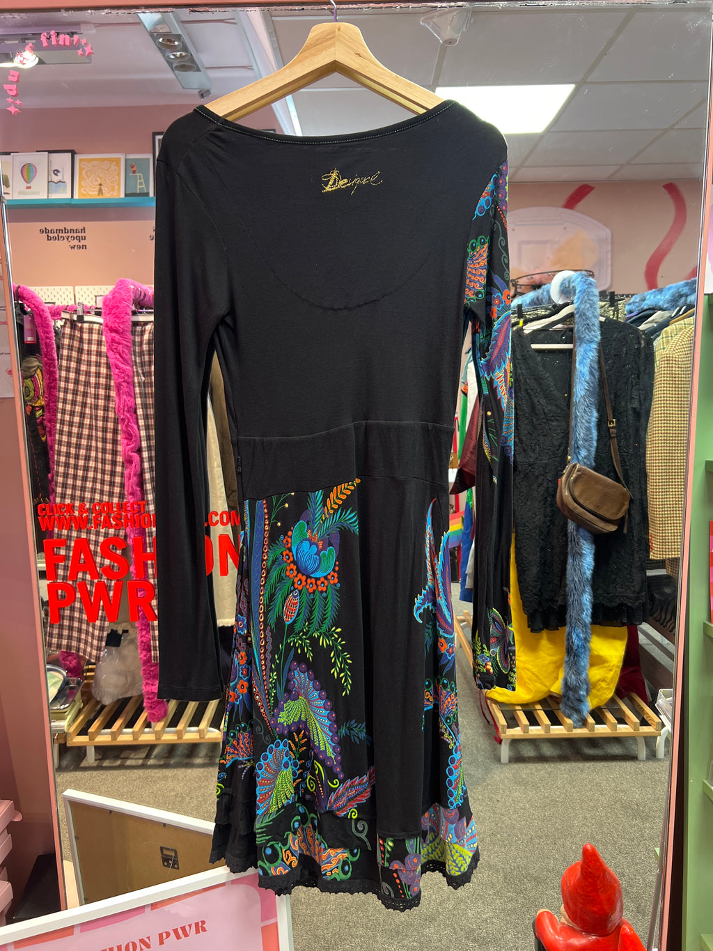 Desigual dress peacock and lotus