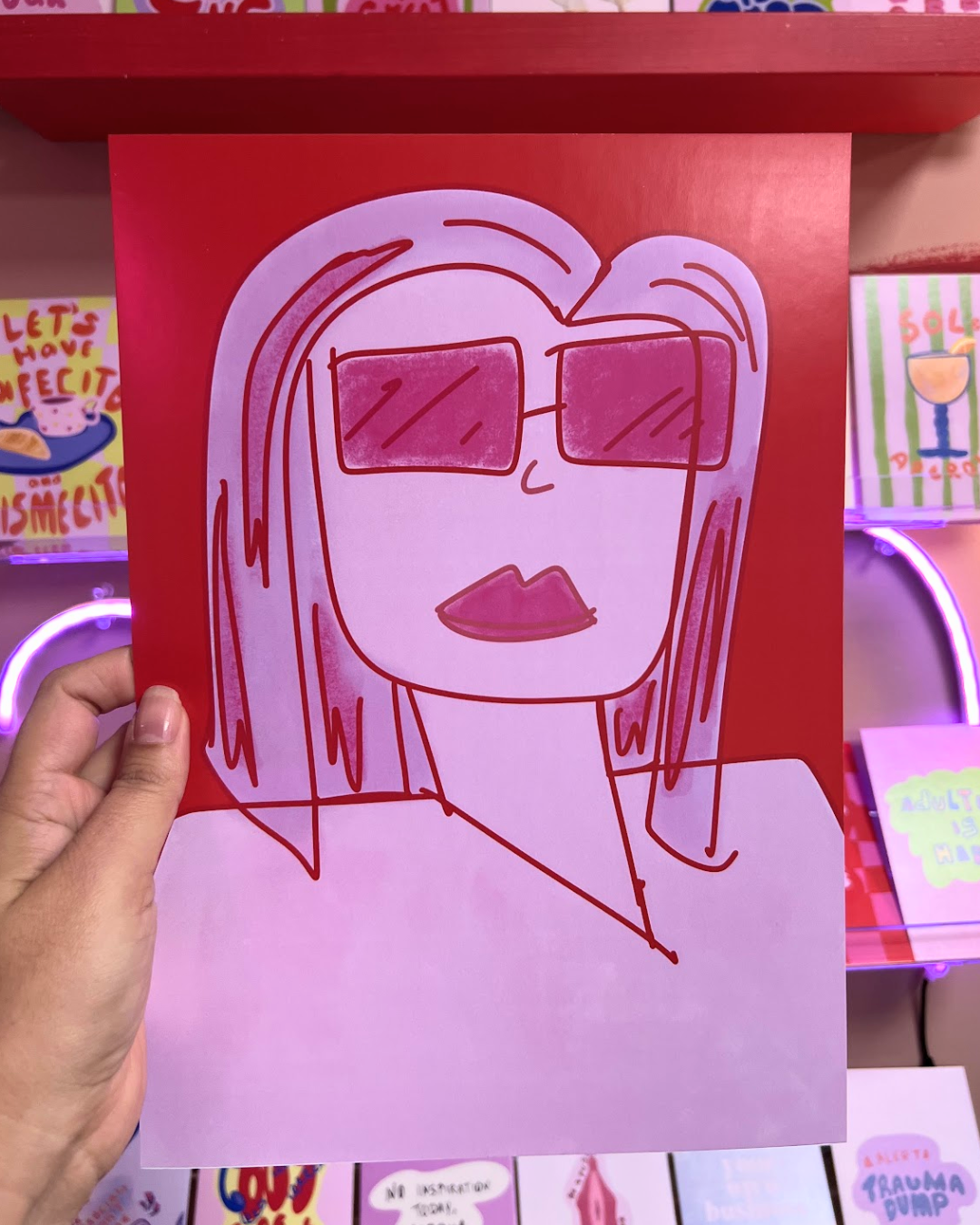 Bob cut fashionista Poster & Postcard