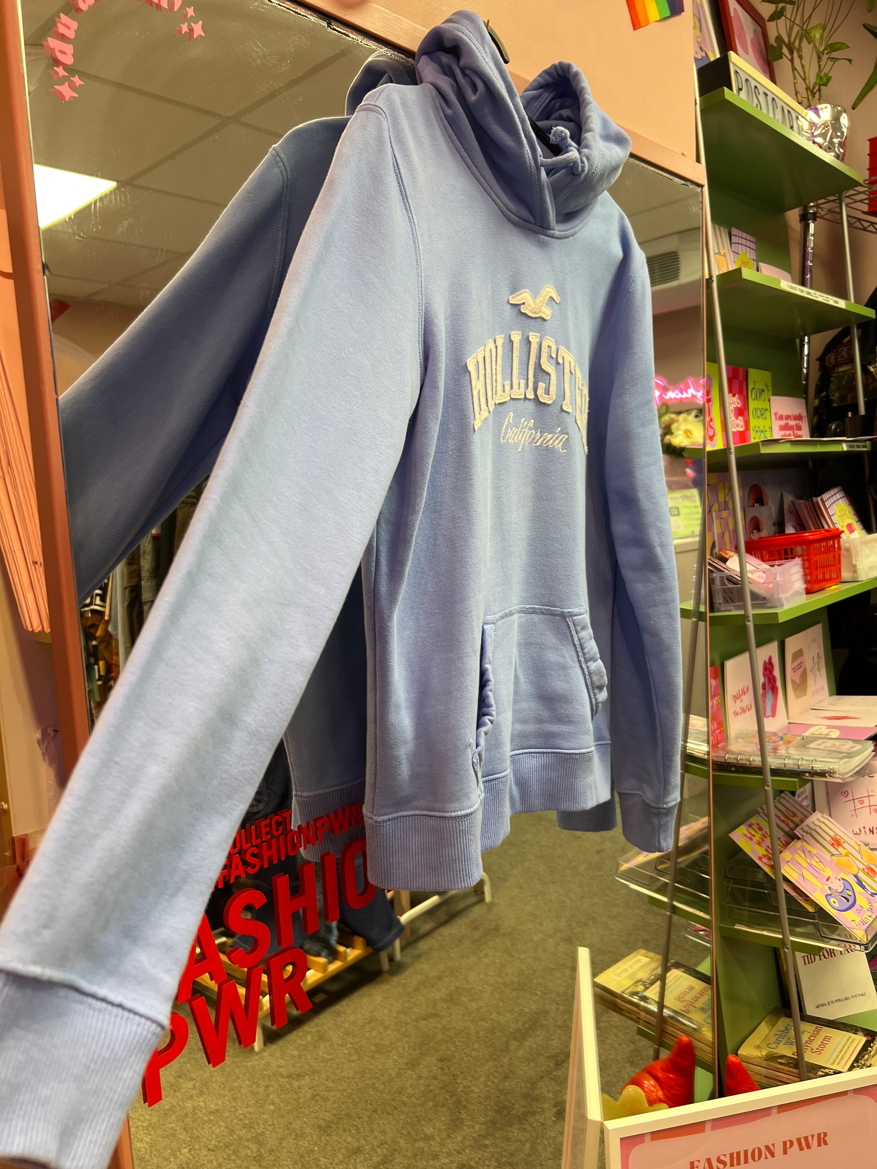 Hollister blue hoodie