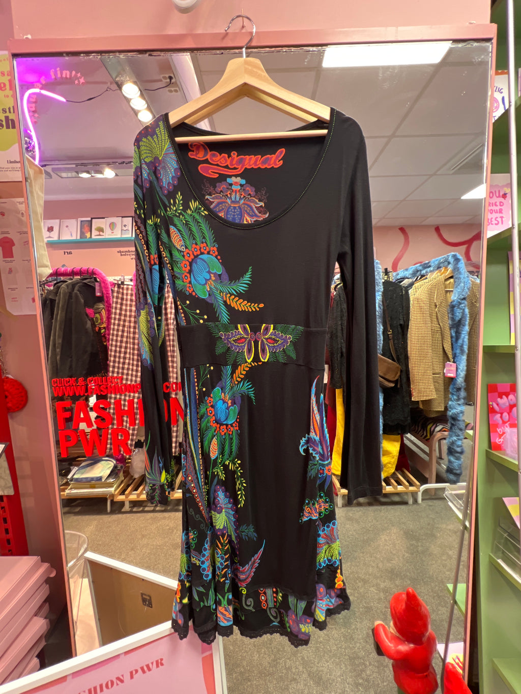 Desigual dress peacock and lotus