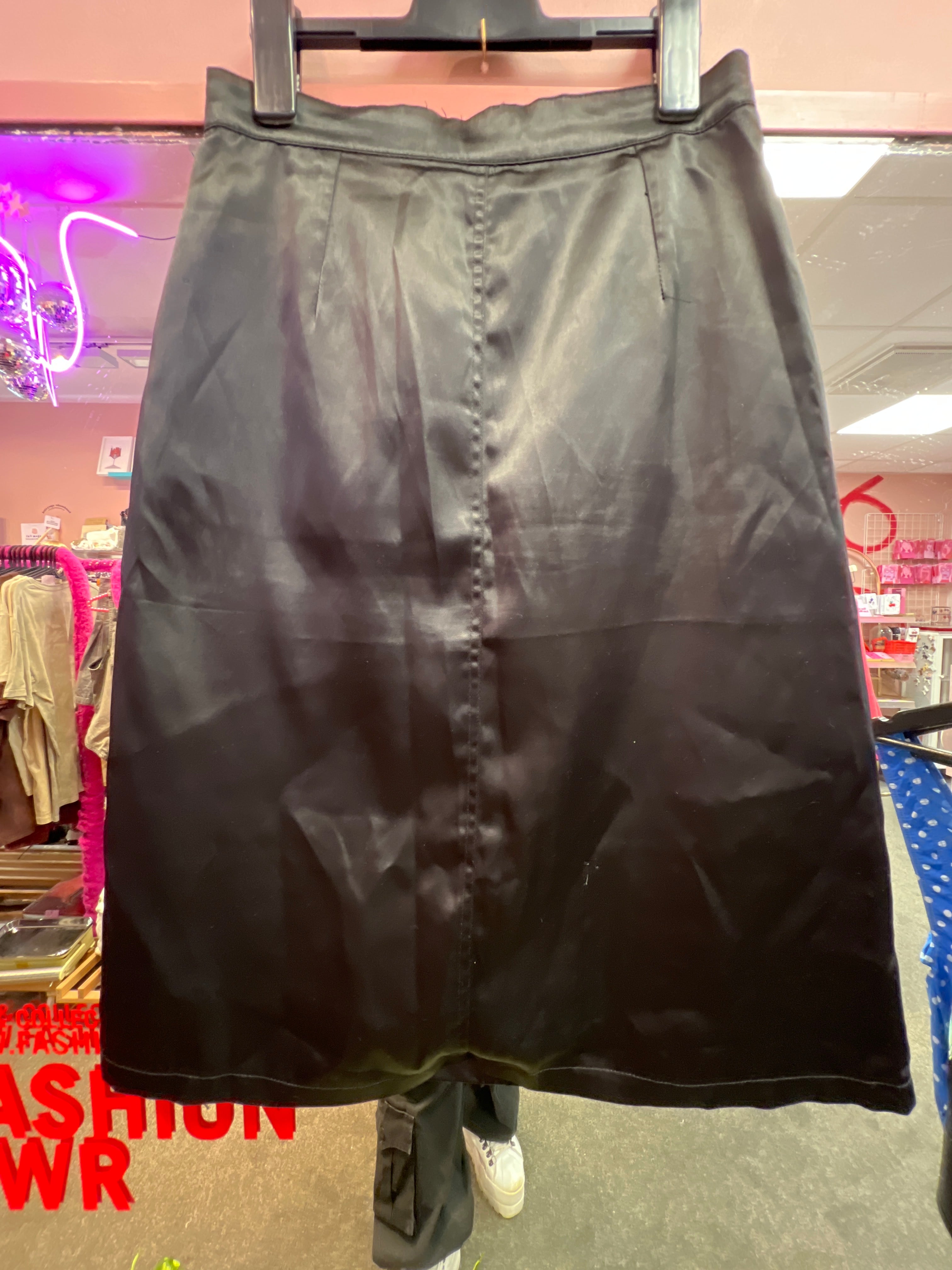 Roccobarocco black skirt with pockets