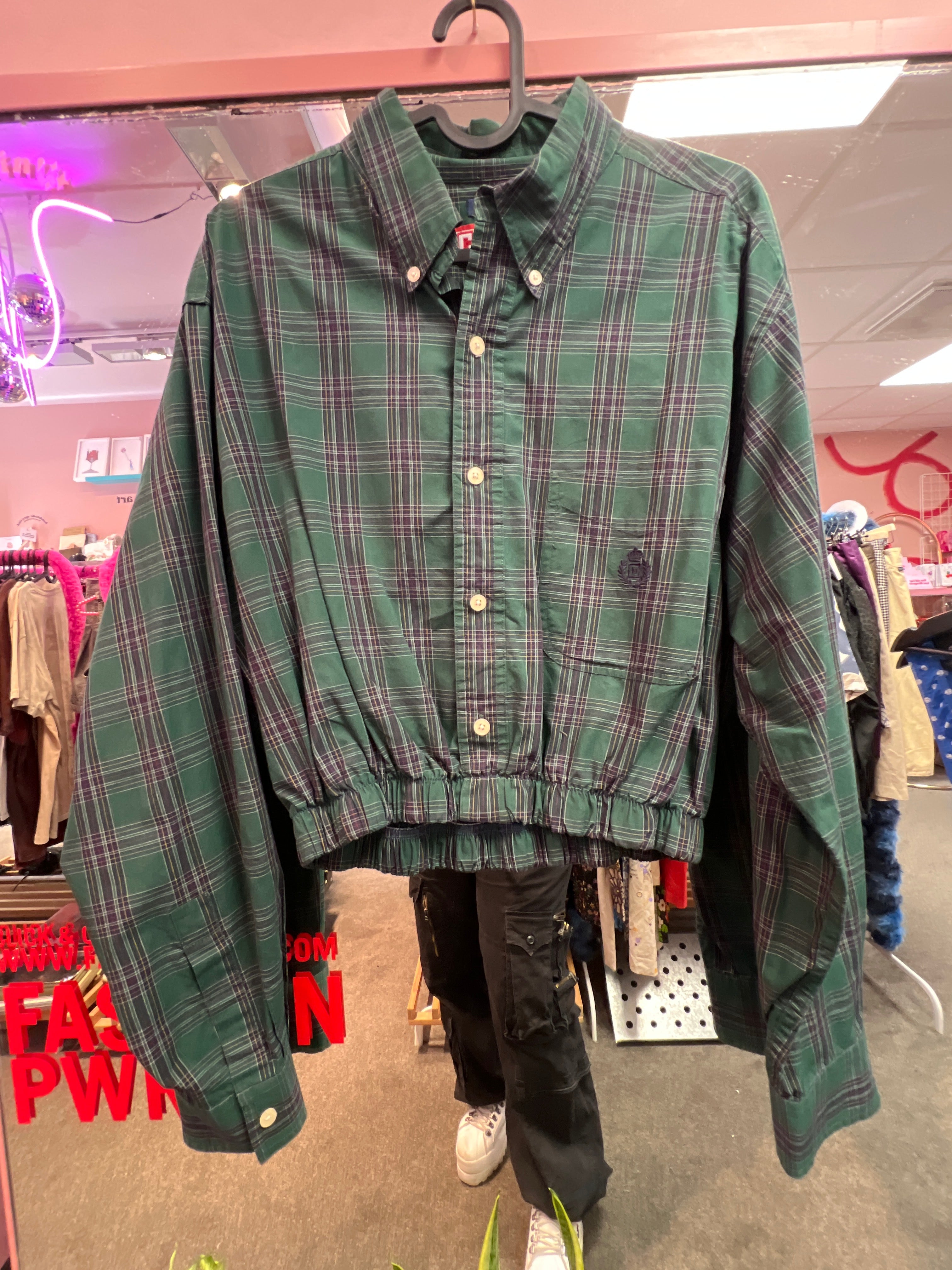 Chaps cropped top