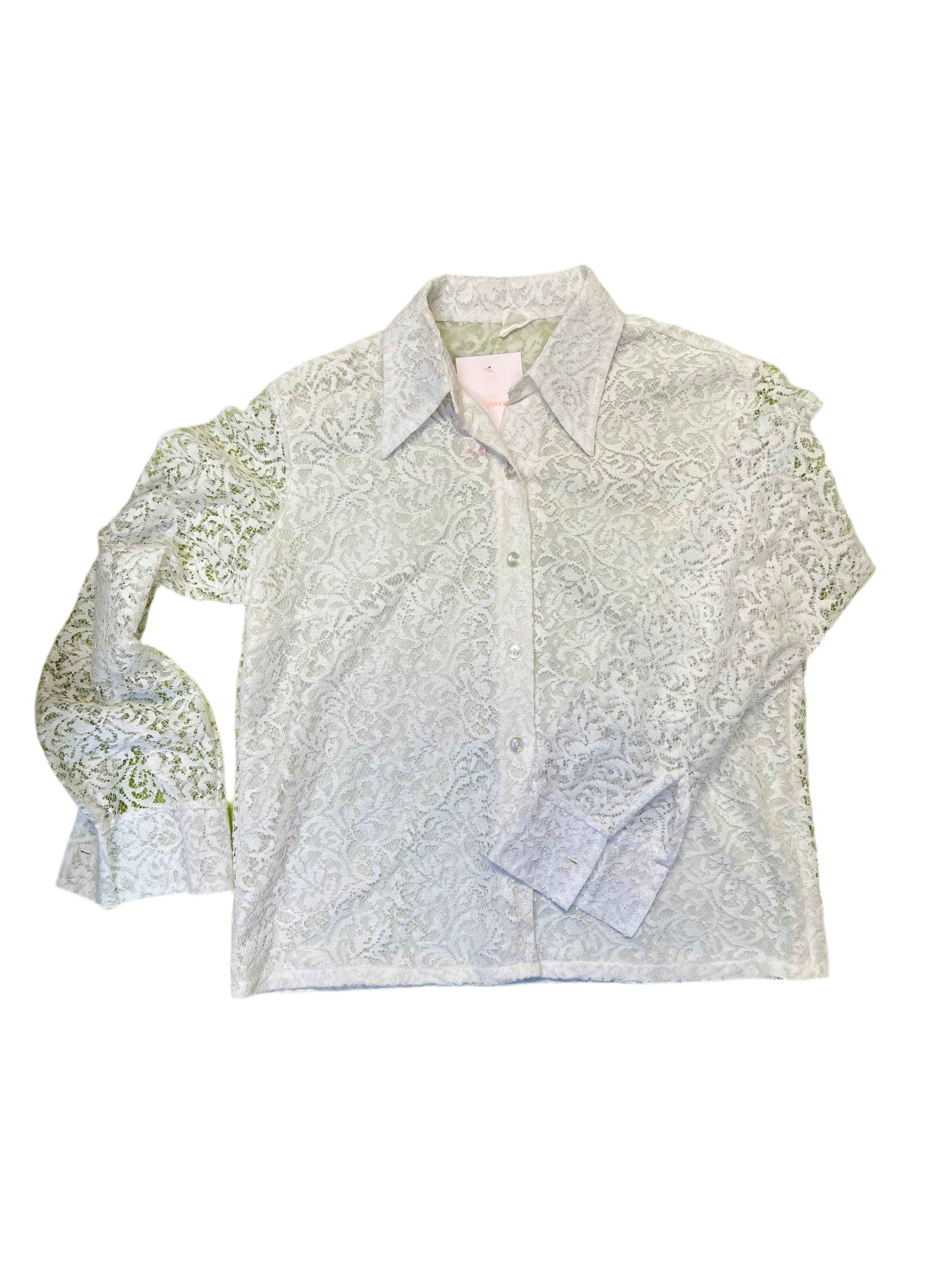 Creamy White Two Layered Blouse