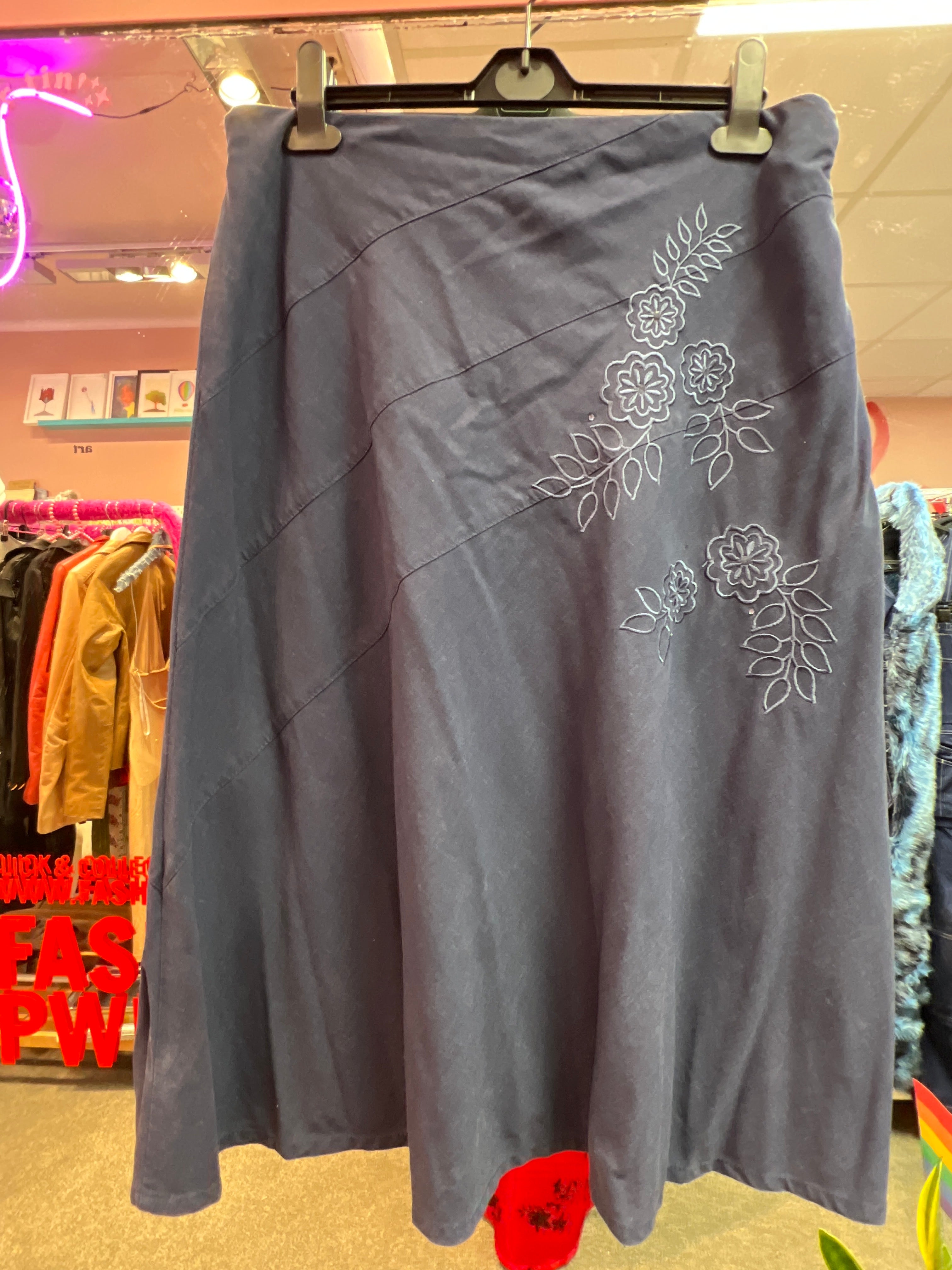 Blue Marks and Spencer skirt