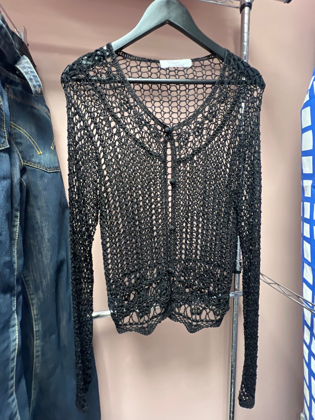 Crochet black top  Diamond