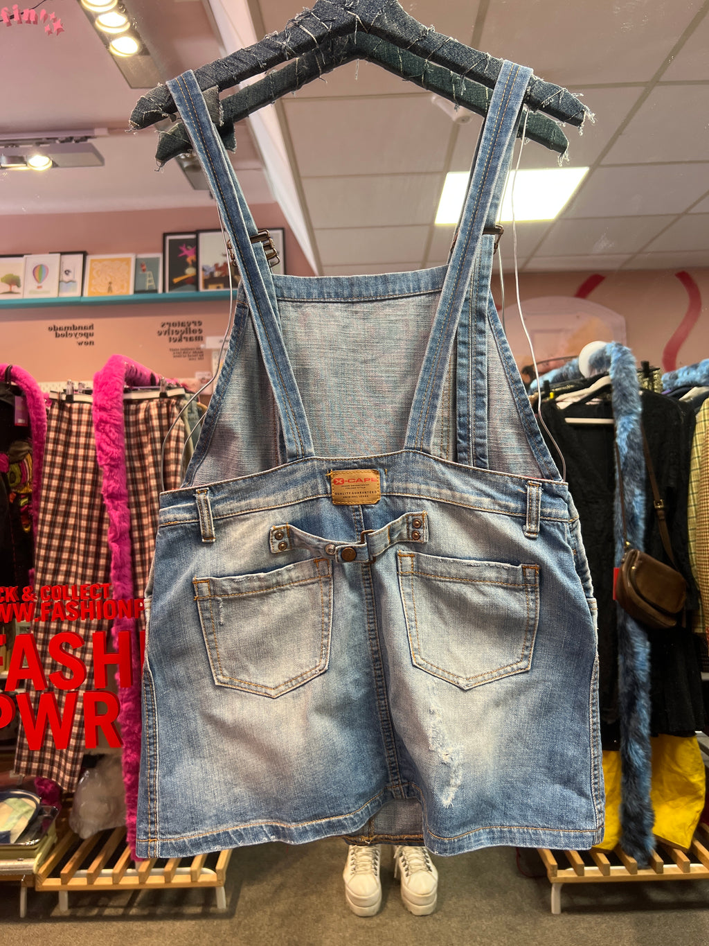 Jeans overall skirt