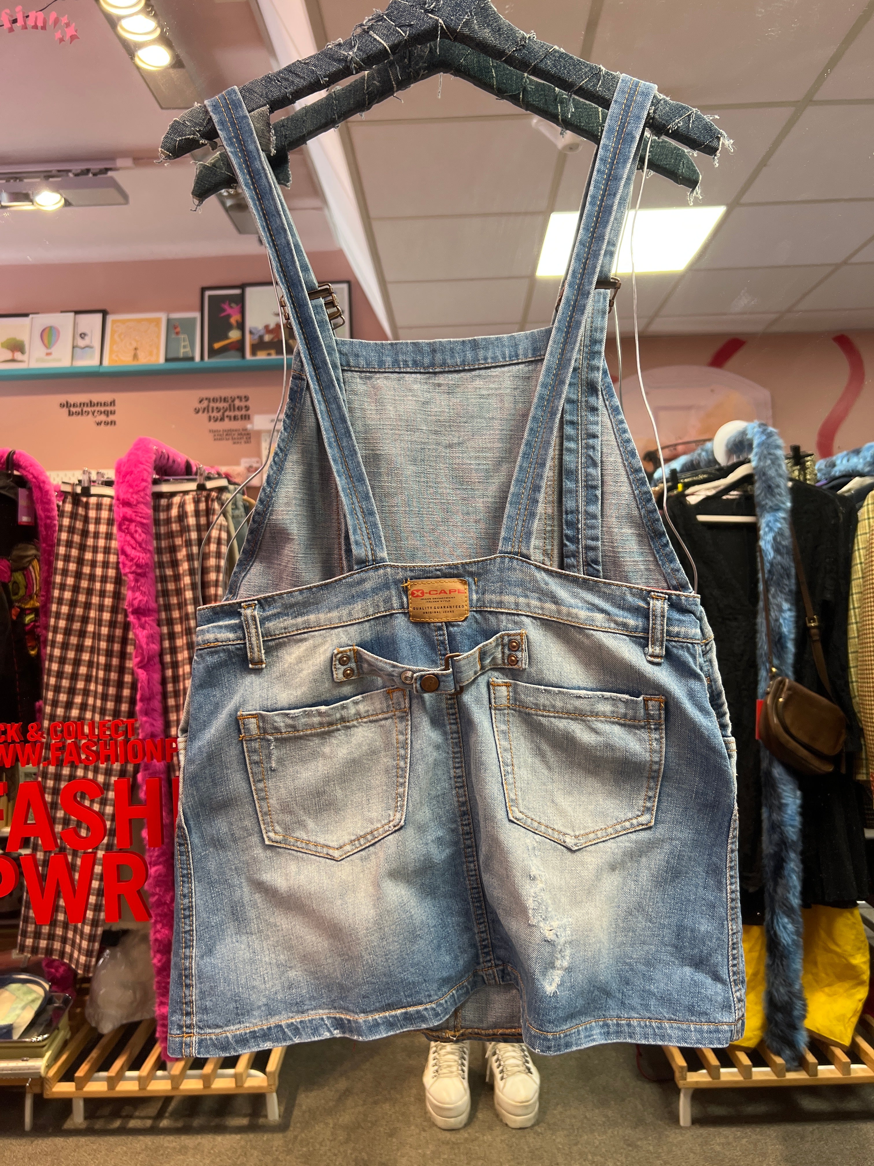 Jeans overall skirt