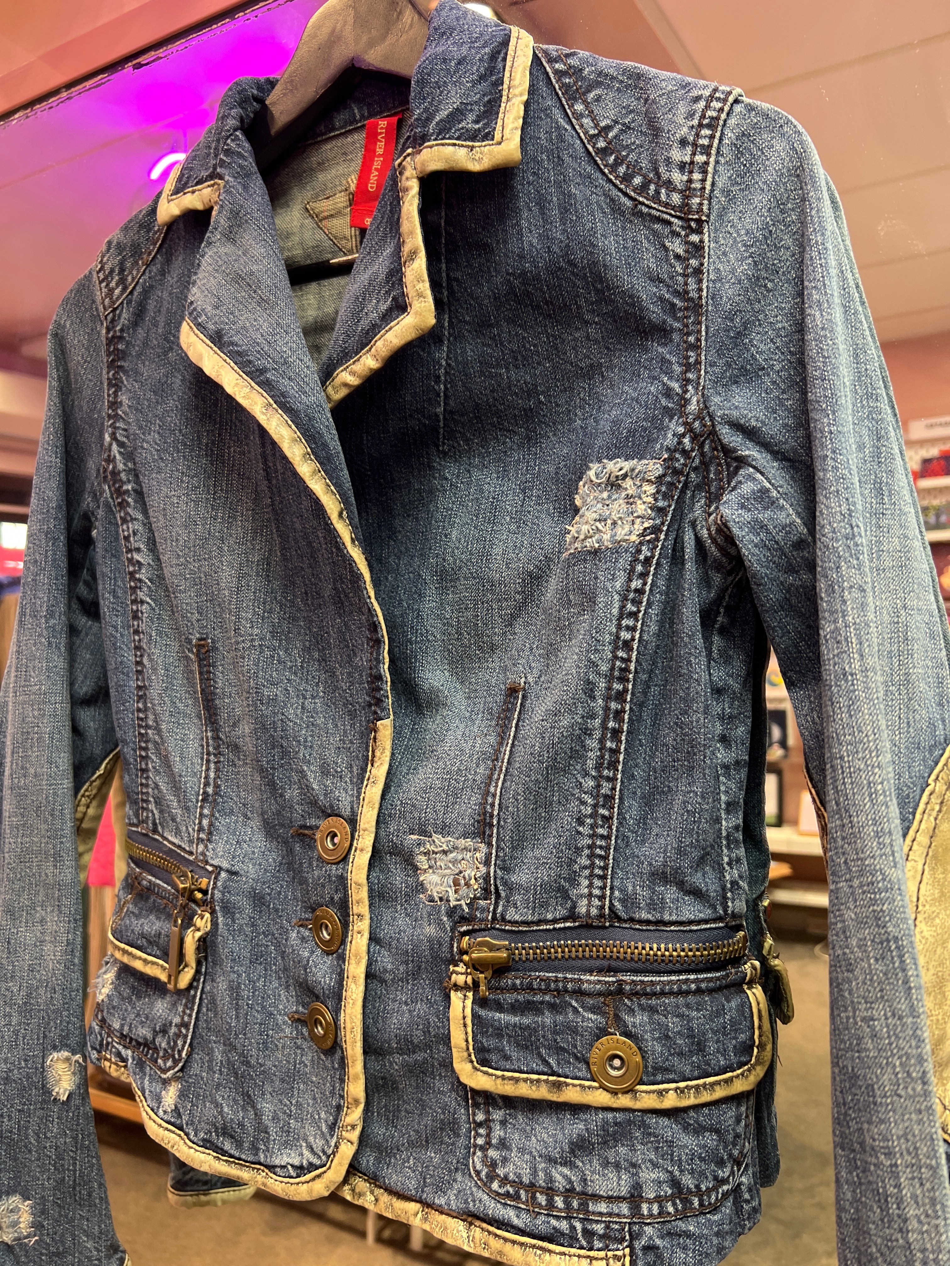 Jeansjacka Y2K-känsla River Island