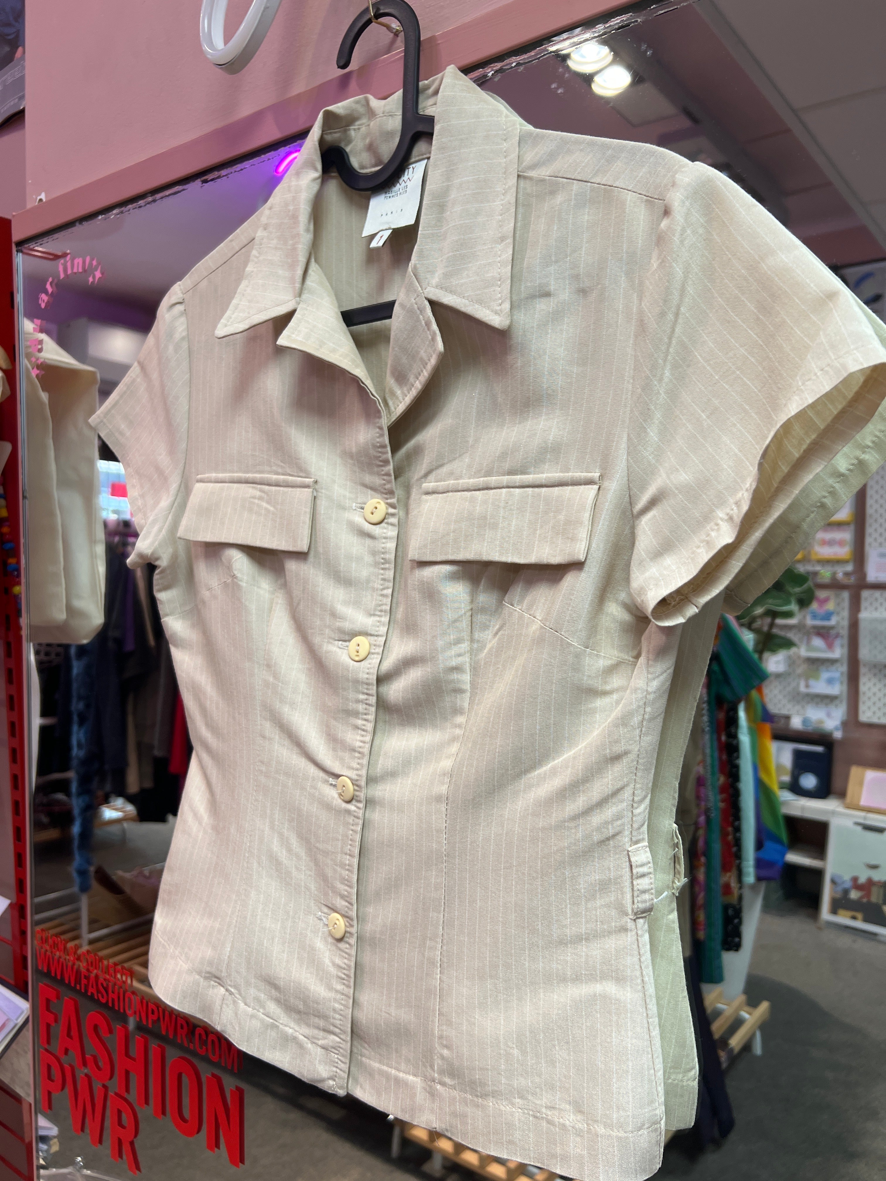 Office beige shirt