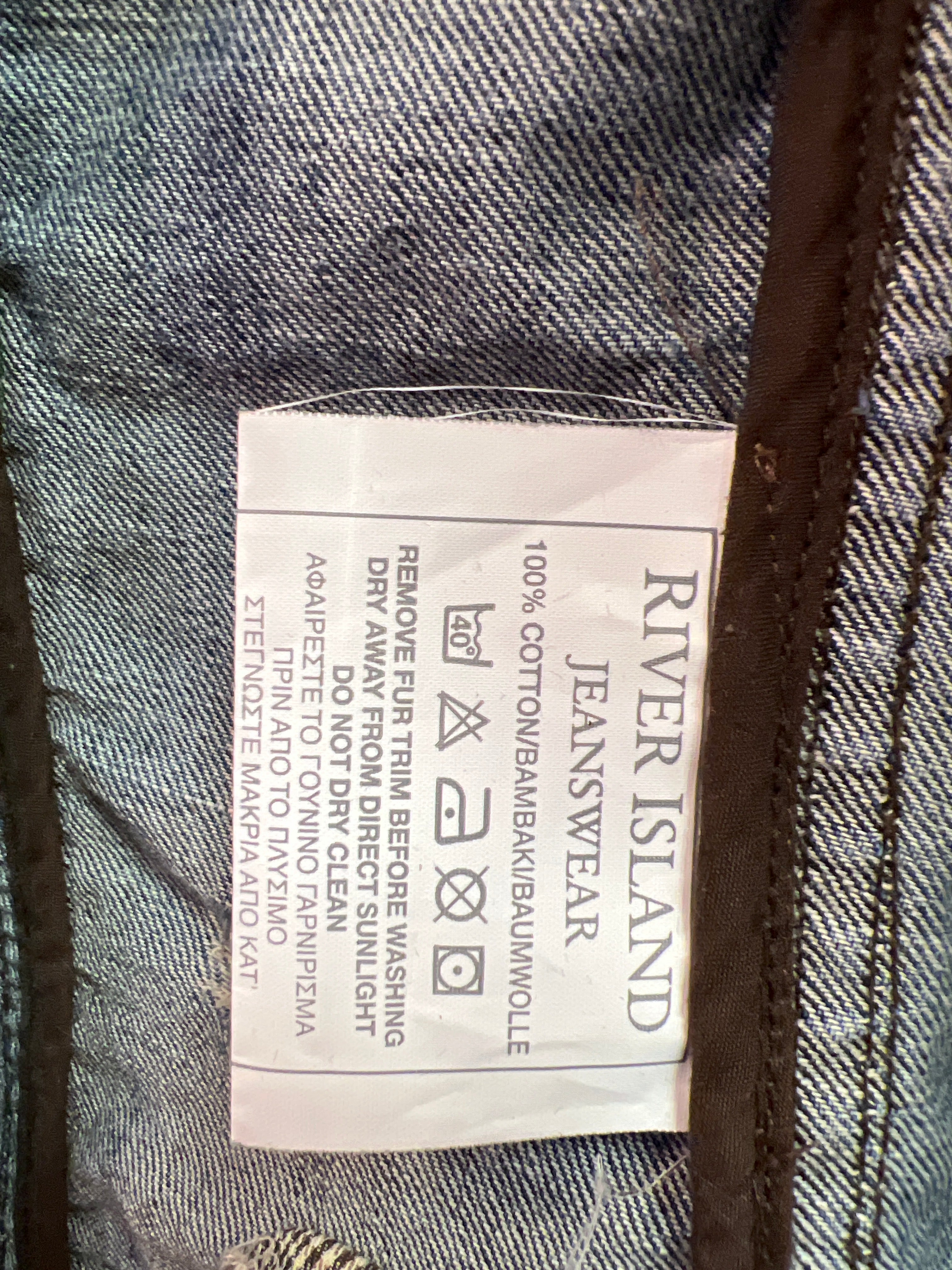 Jeansjacka Y2K-känsla River Island
