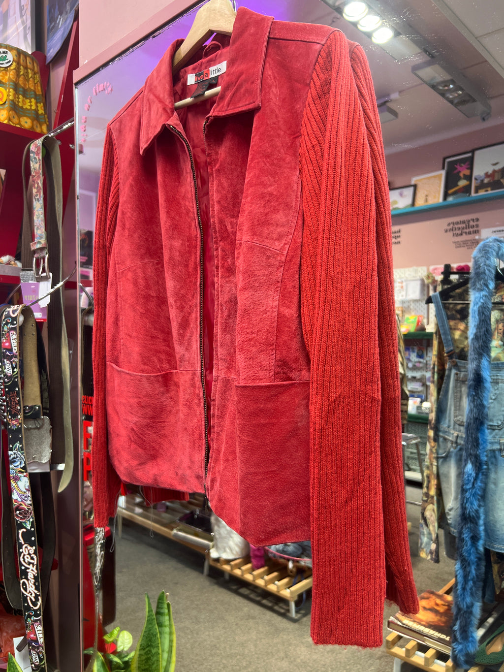 Red Leather Jacket Live a Little