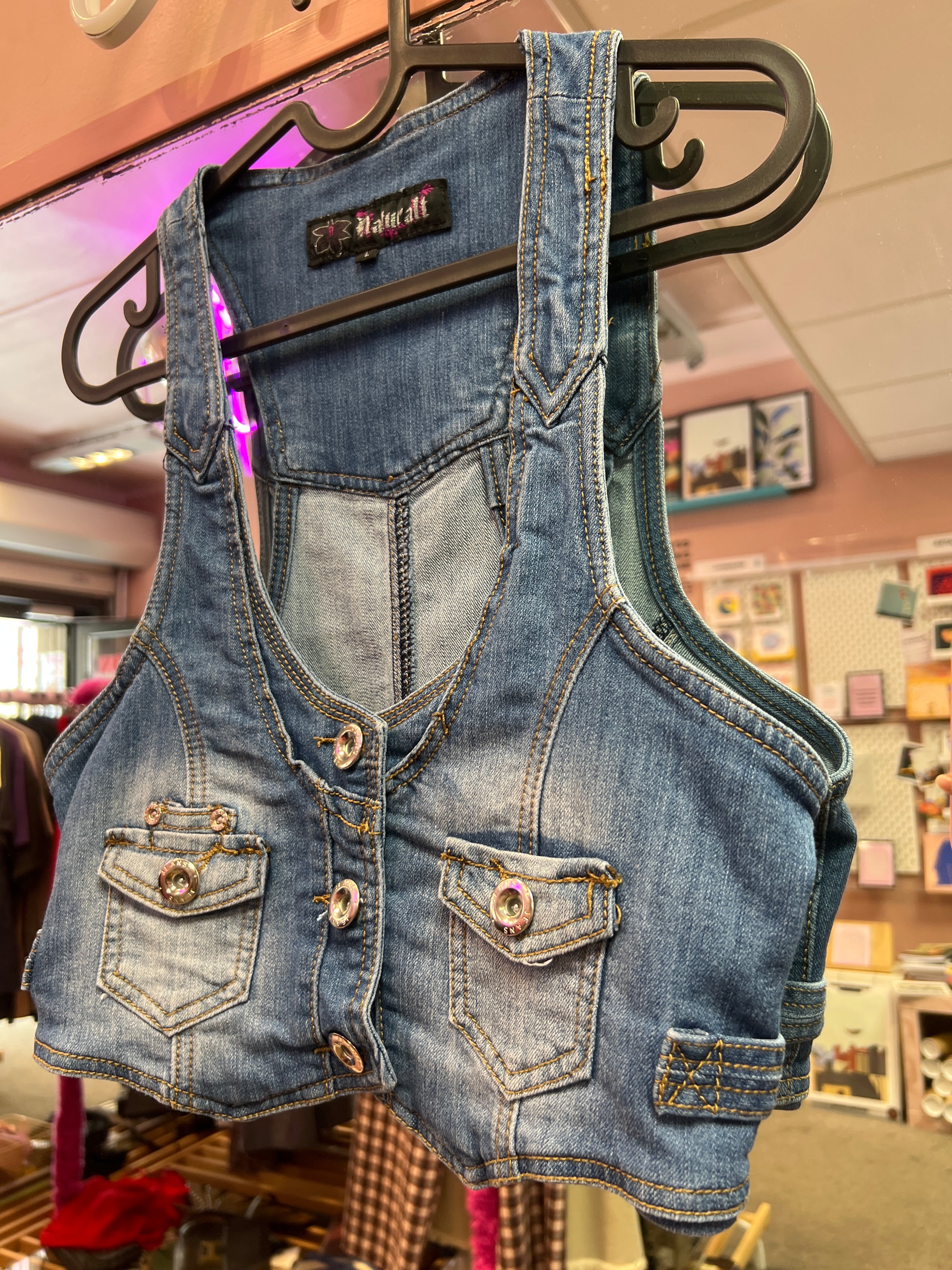 Jeans vest Natural