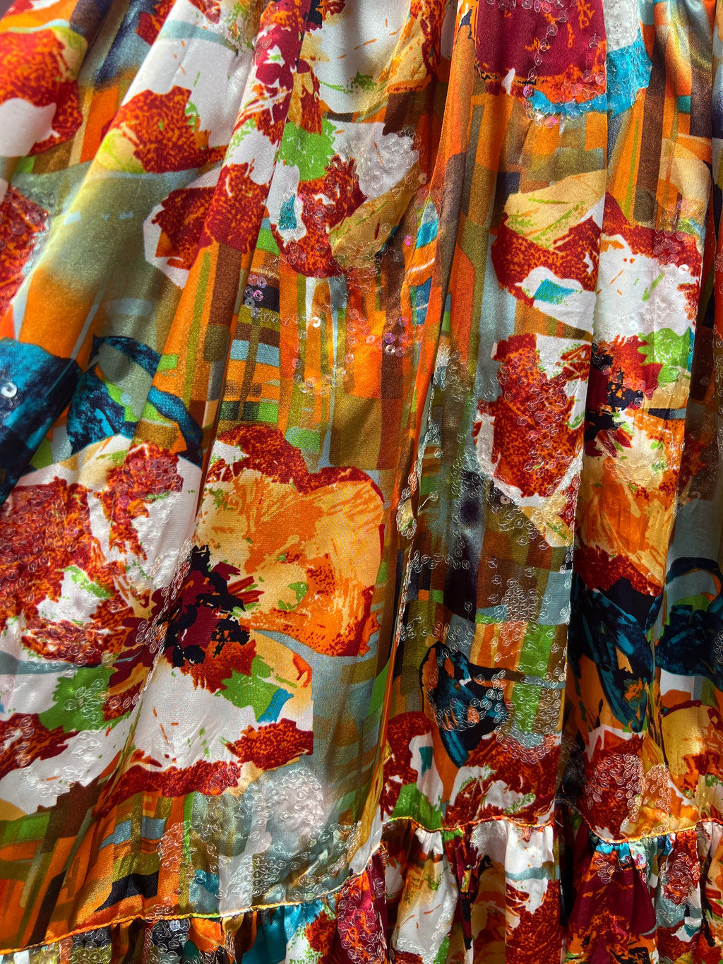 Animale orange colorful dress