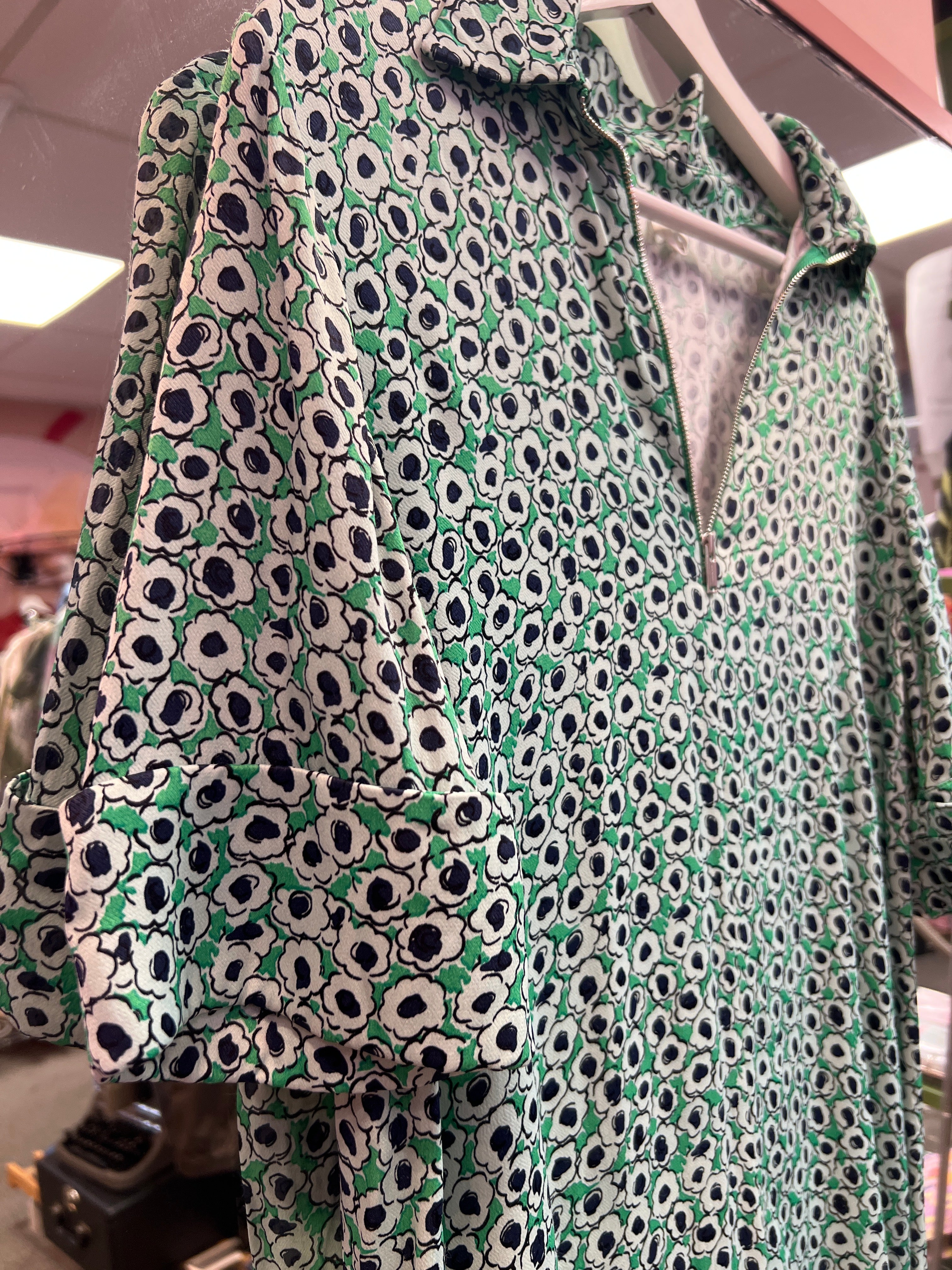 Arket green flower dress