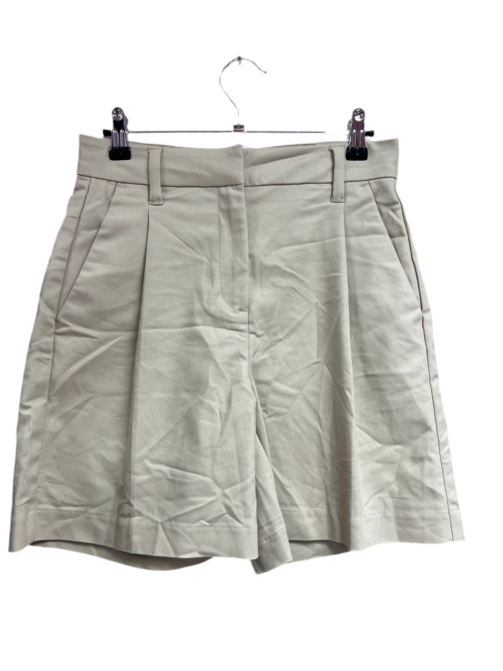 Preppy beige aesthetic shorts