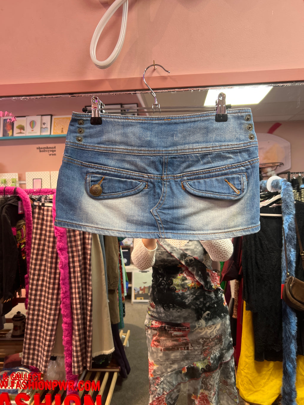 Mini mini jeans skirt