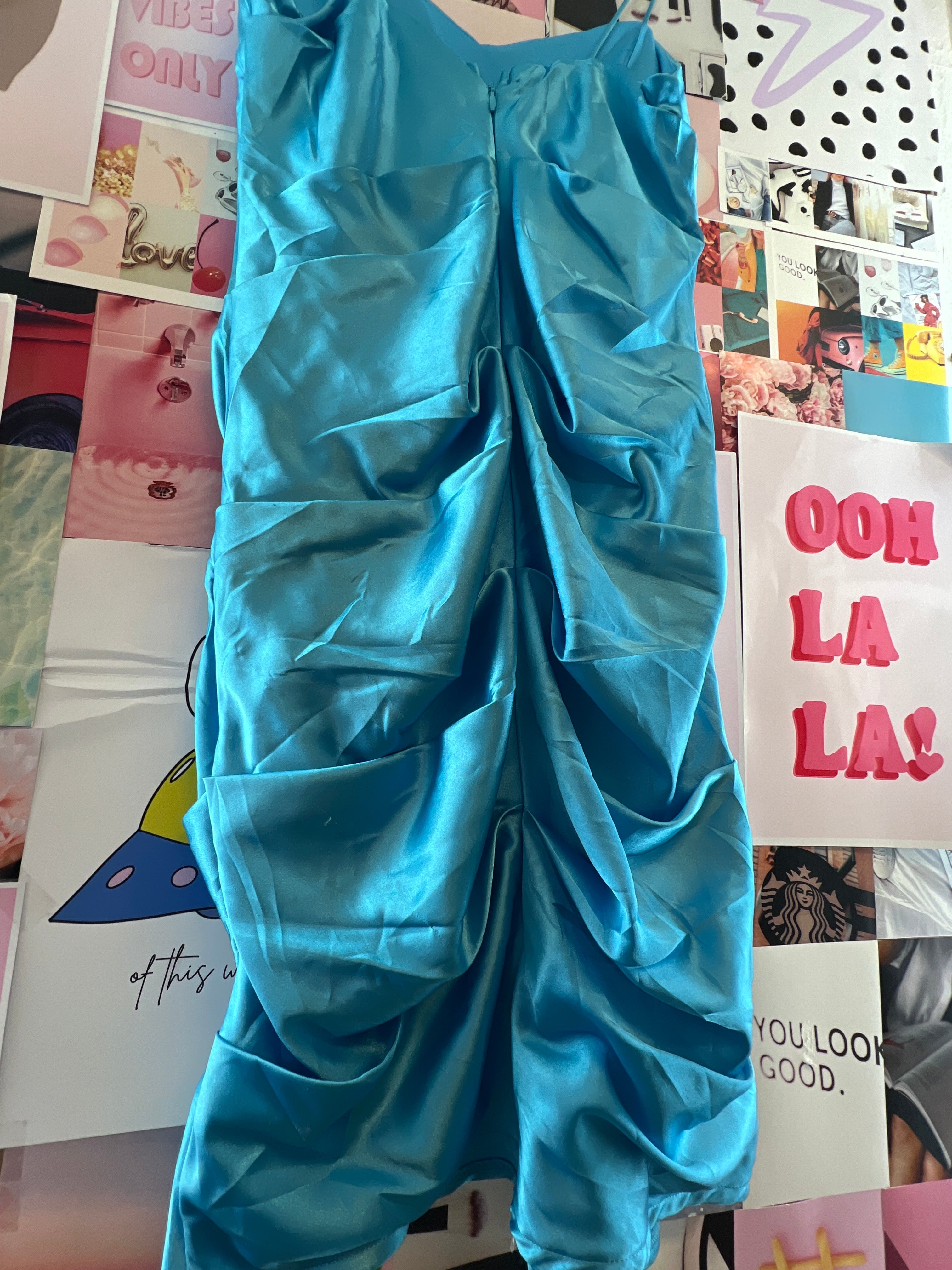 Blue party dress Maria Bonita USA