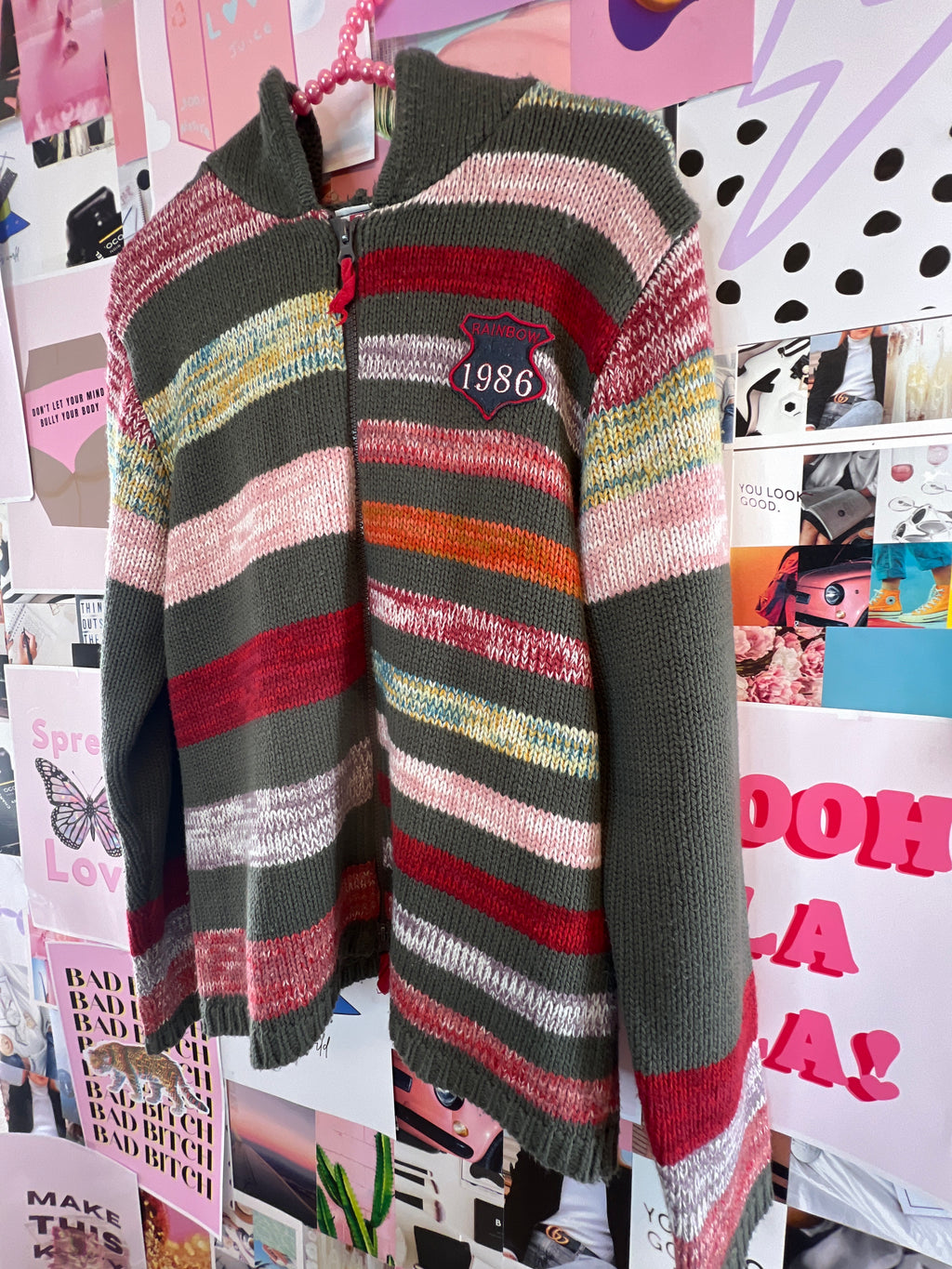 Hooded Y2K Rainbow Collection Sweater