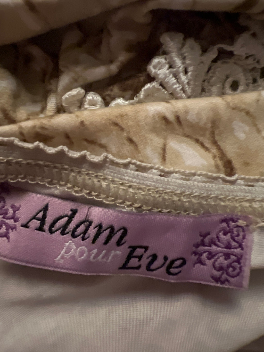Adam pour Eve brown patterned top