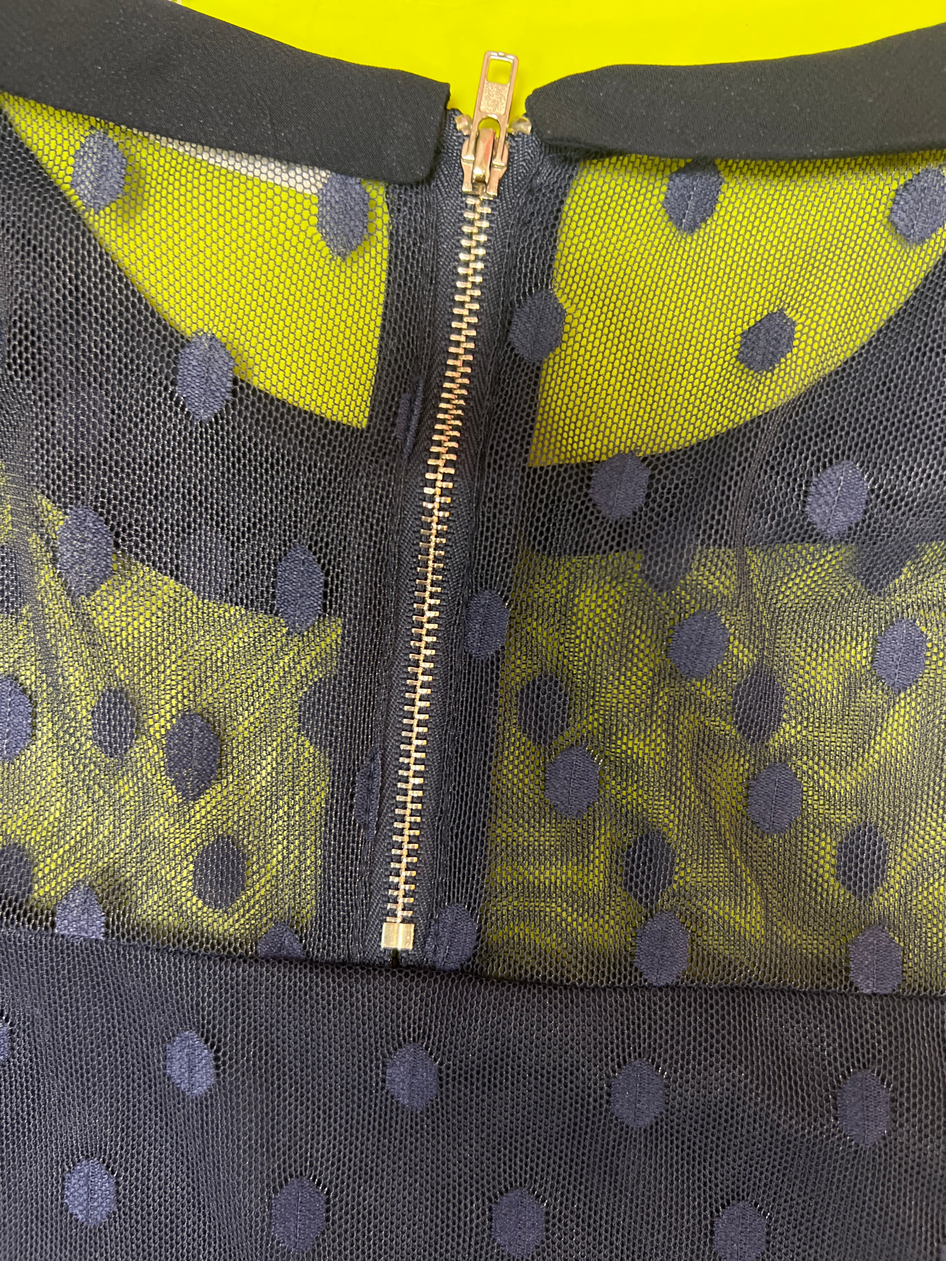 Blue polka dots