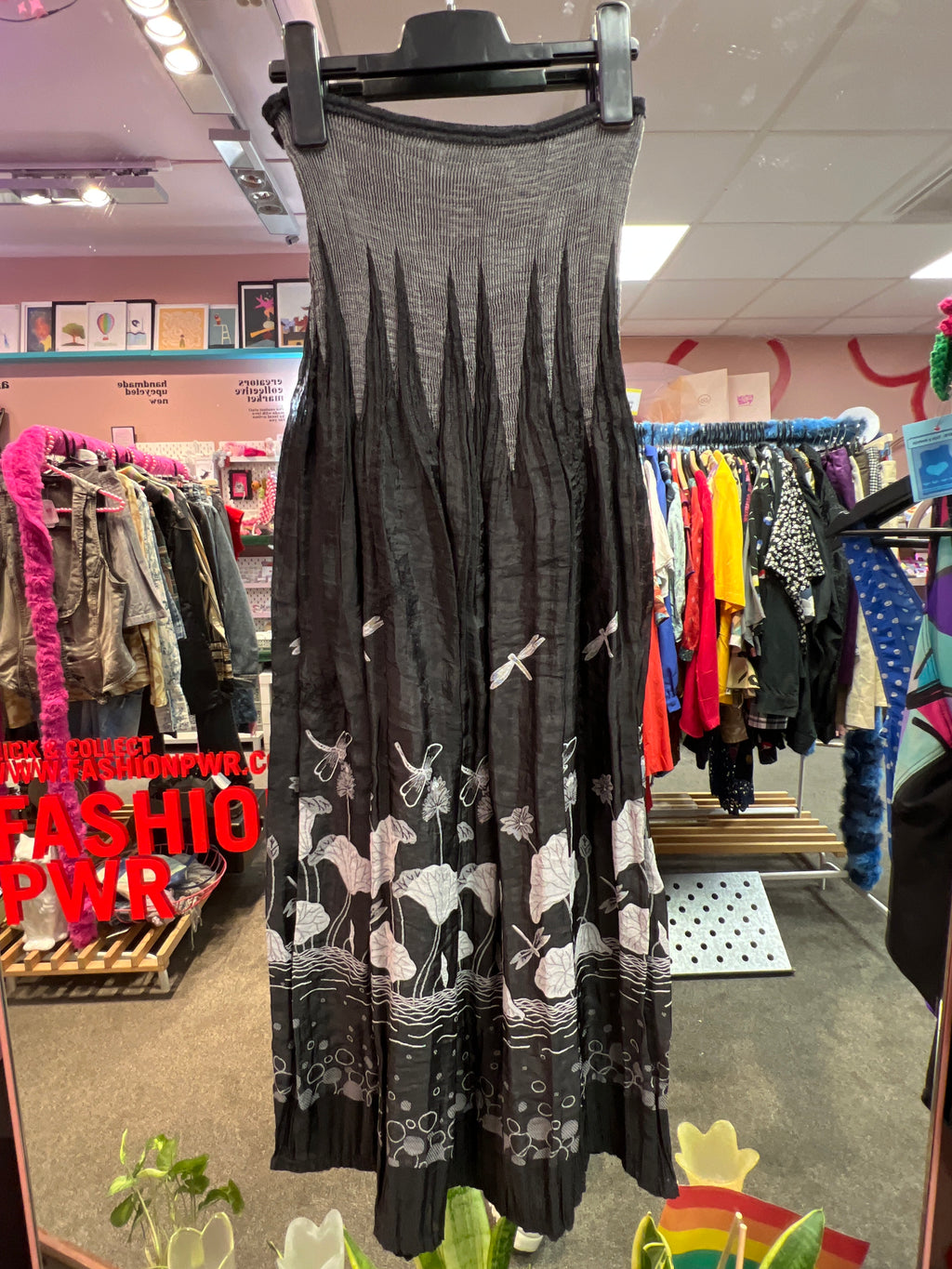 Elastic flowers dress