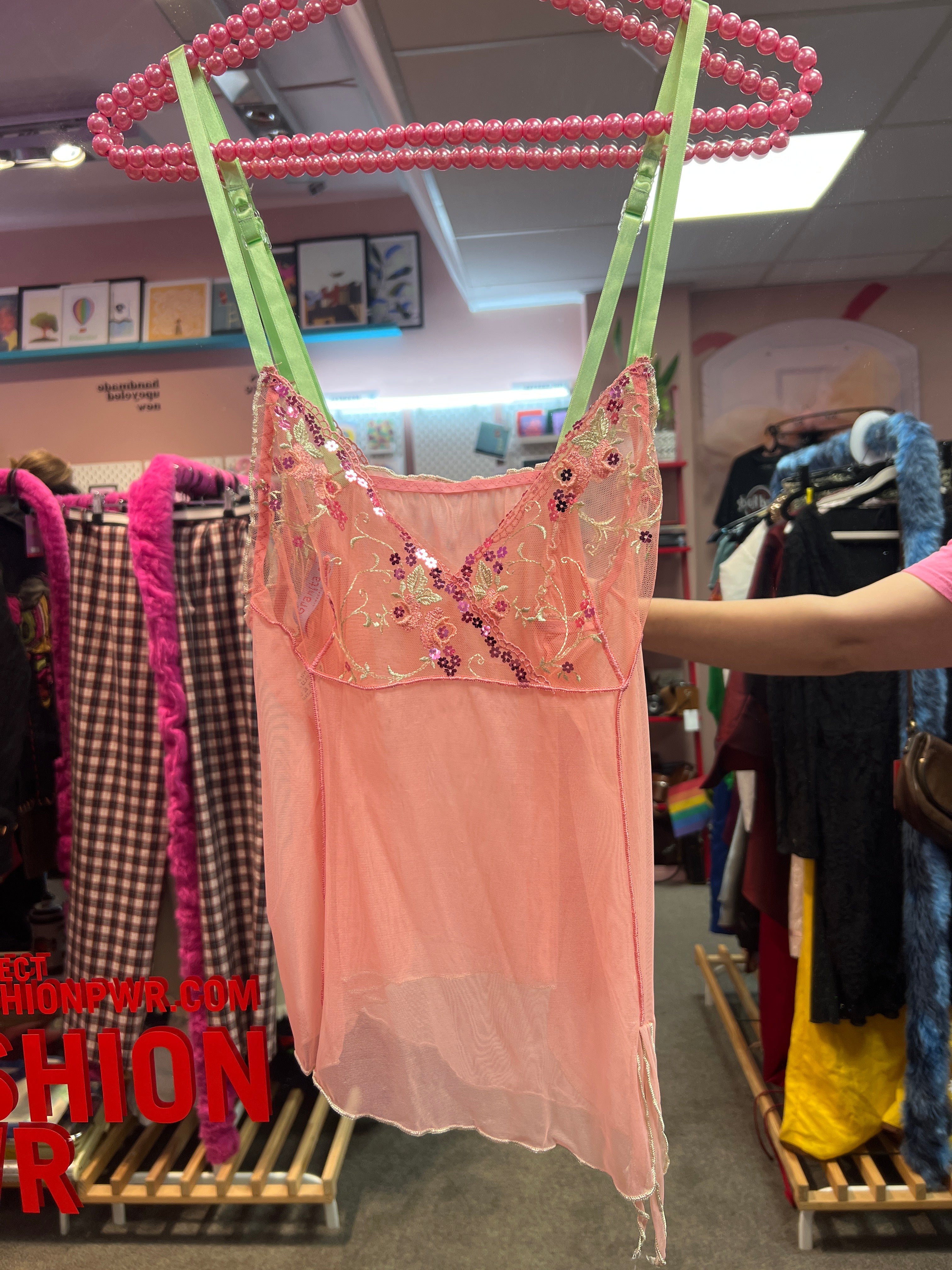 Y2K pink fairy vibes made in Italy top