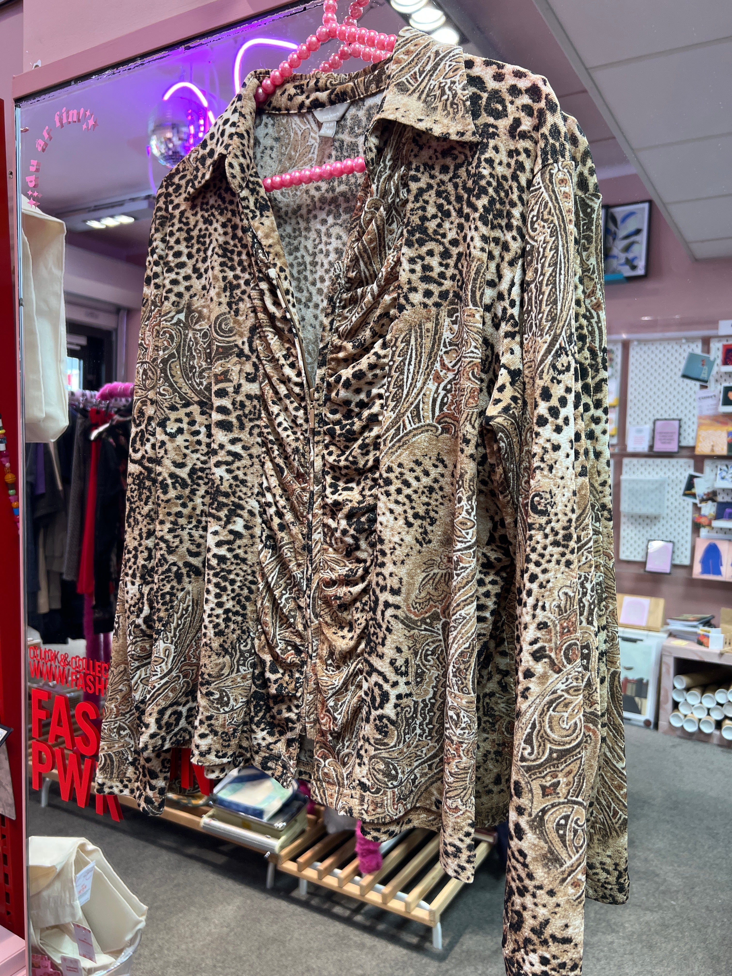 Casa Blanca animal print top