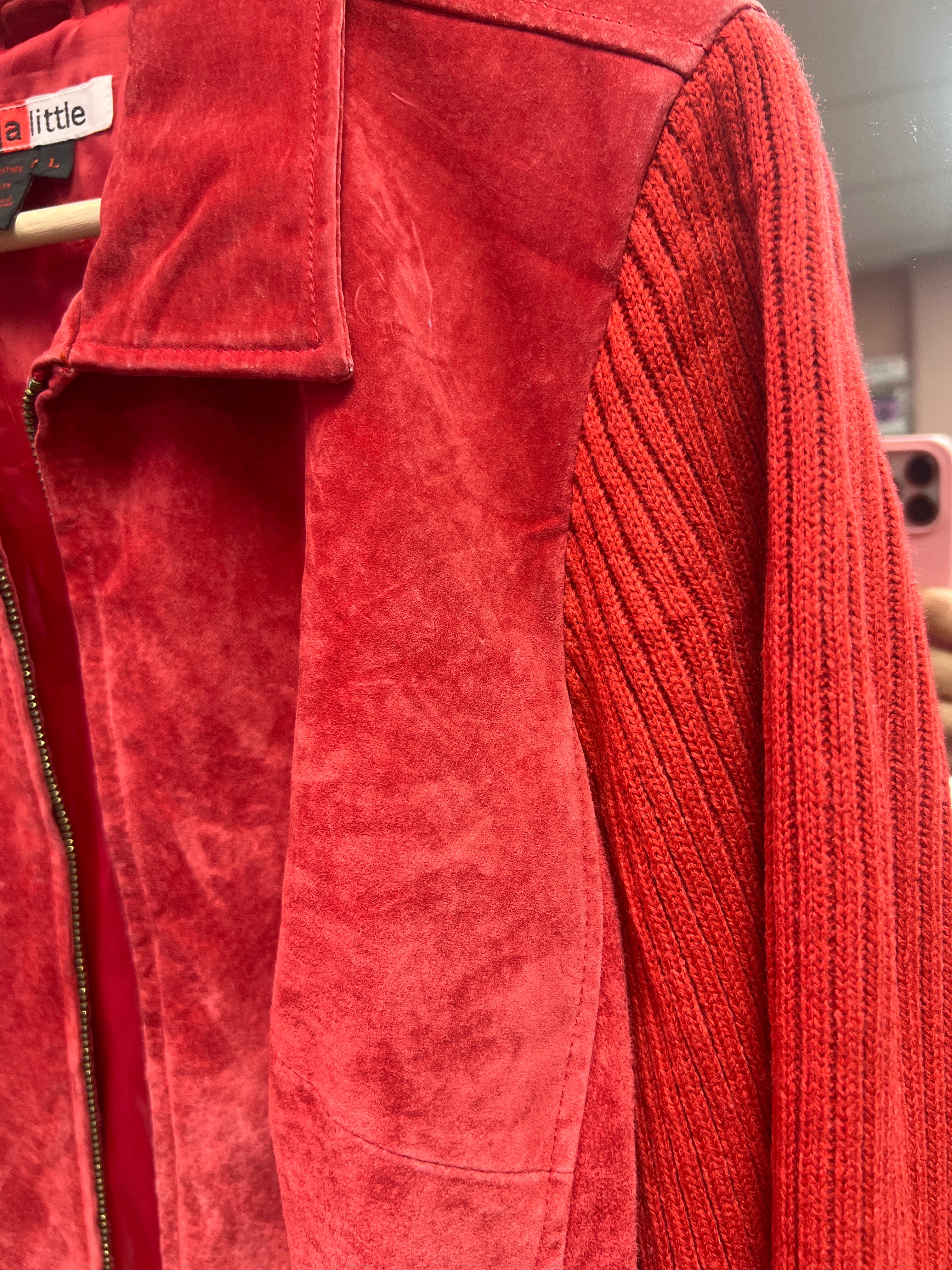 Red Leather Jacket Live a Little