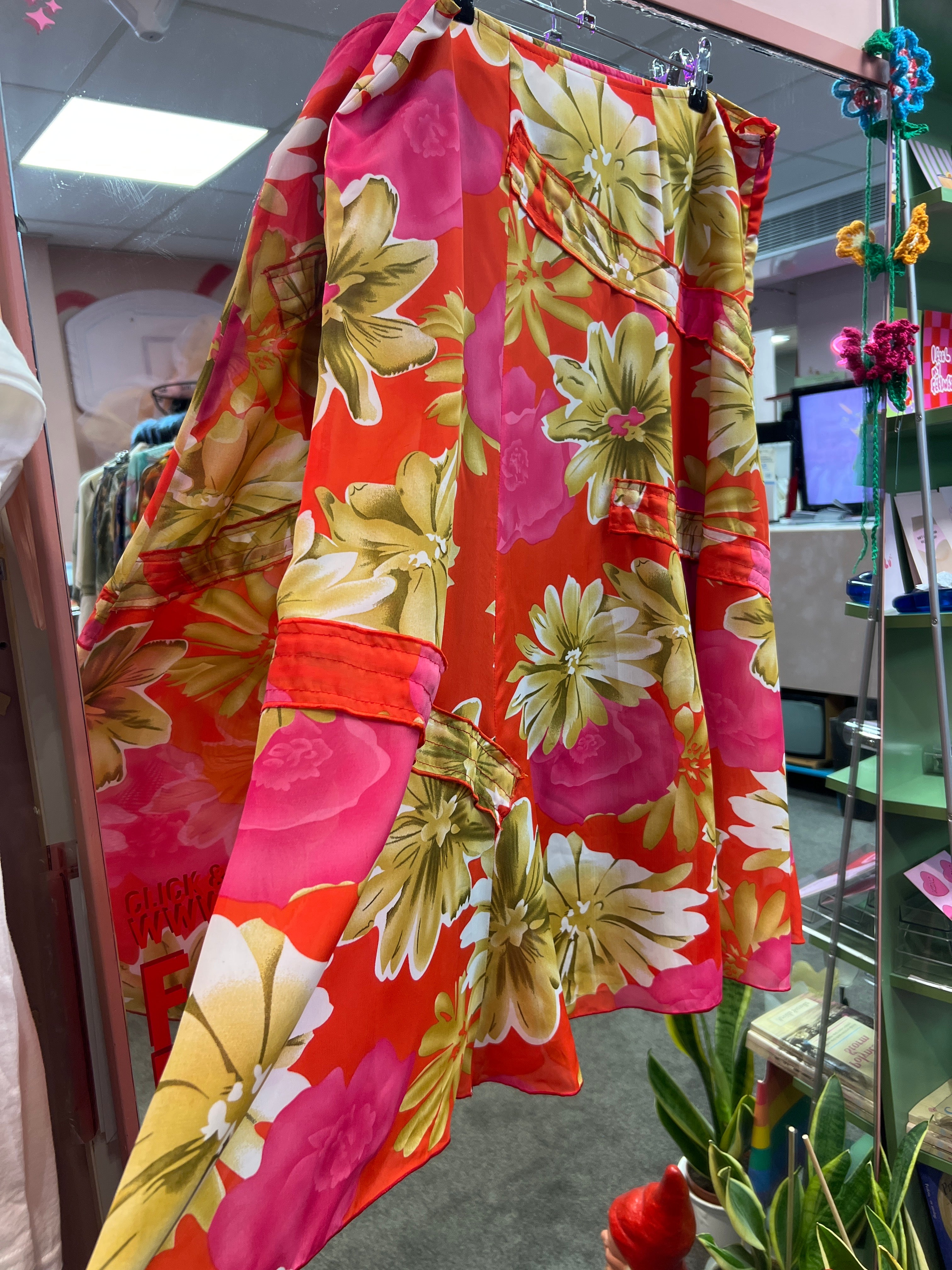 Summer vibes flower skirt
