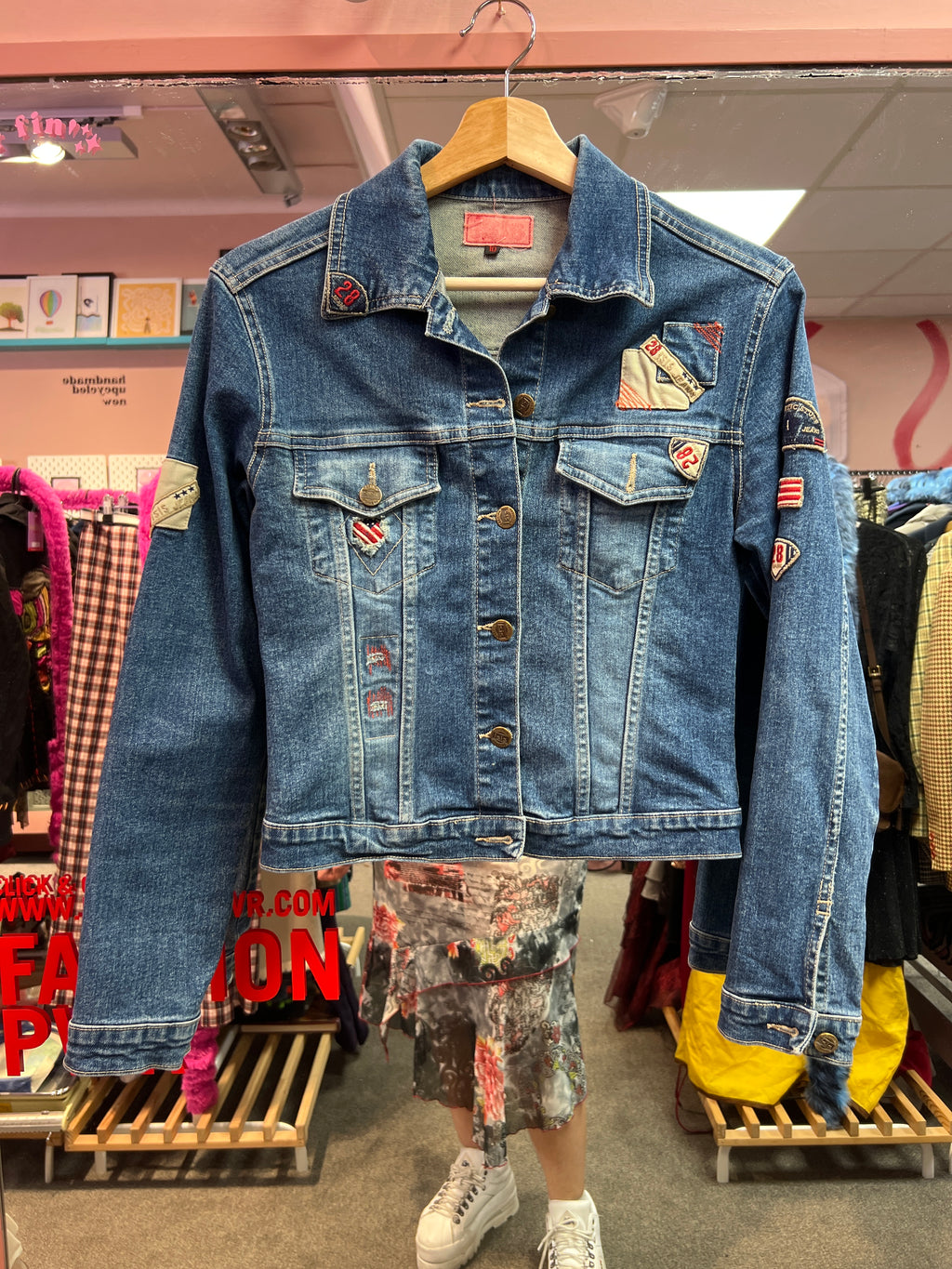 Jacket with patches