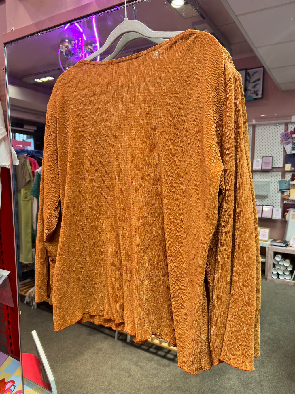 Orange vintageblus