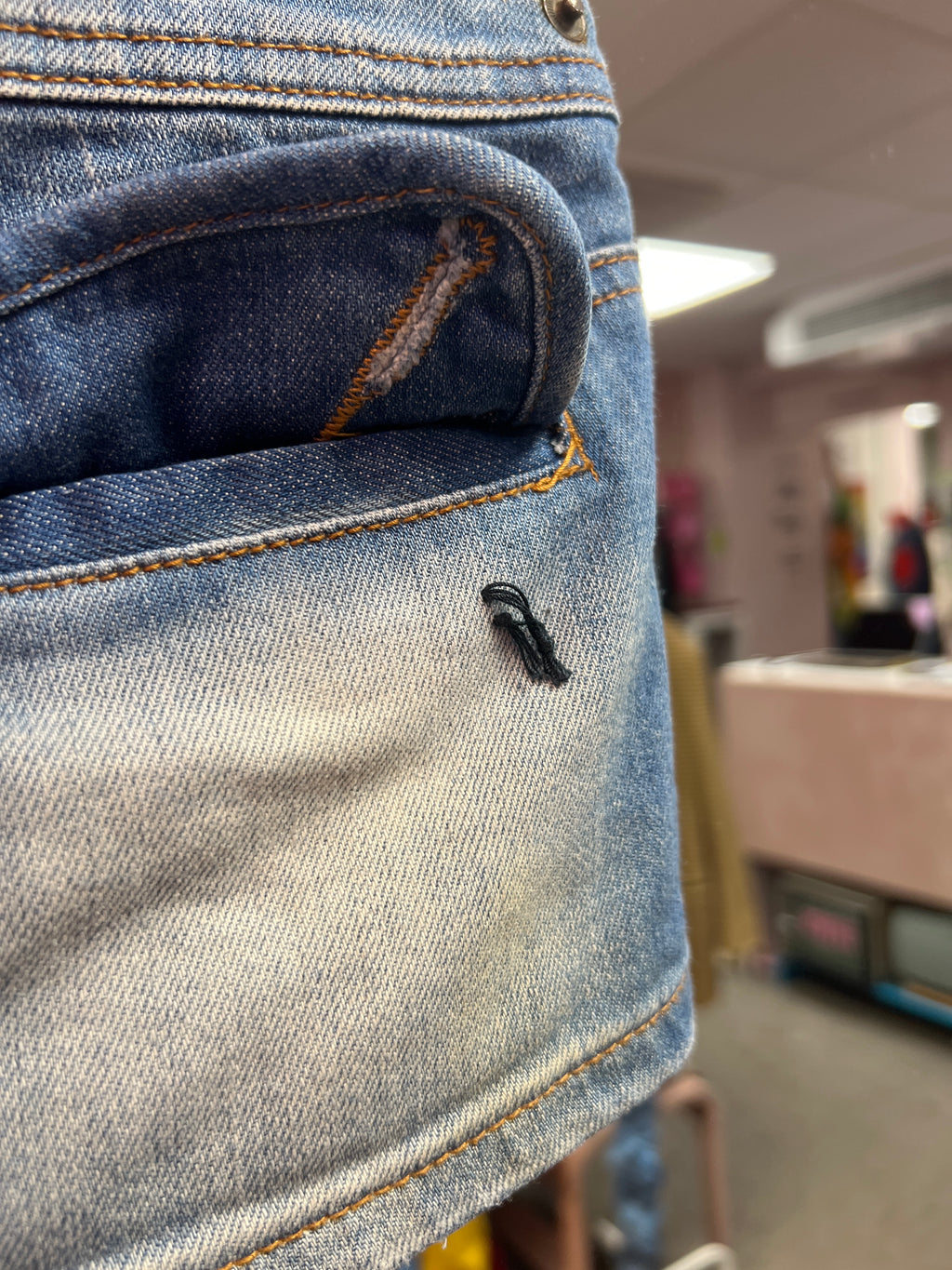 Mini mini jeans skirt